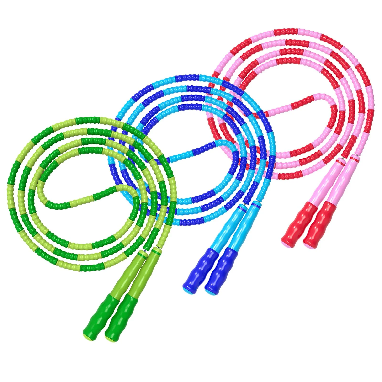 Organic Leeboom Jump Rope Adjustable Length Electronic cigarettes Tangle- Segmented Soft Beaded Skipping Rope Fitness Jump Rope for Kids Man and… Safe
