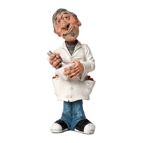 Carefully Designed Maxbell Doctor Statue Resin Figurine Crafts for Bookshelf Office Decoration 6.5cmx6.5cmx15.5cm Long-Lasting