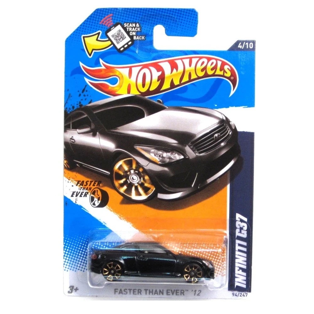 Convenient Hot Wheels Infiniti G37 Black 2012 Faster Than Ever Card 94 Carefully Designed
