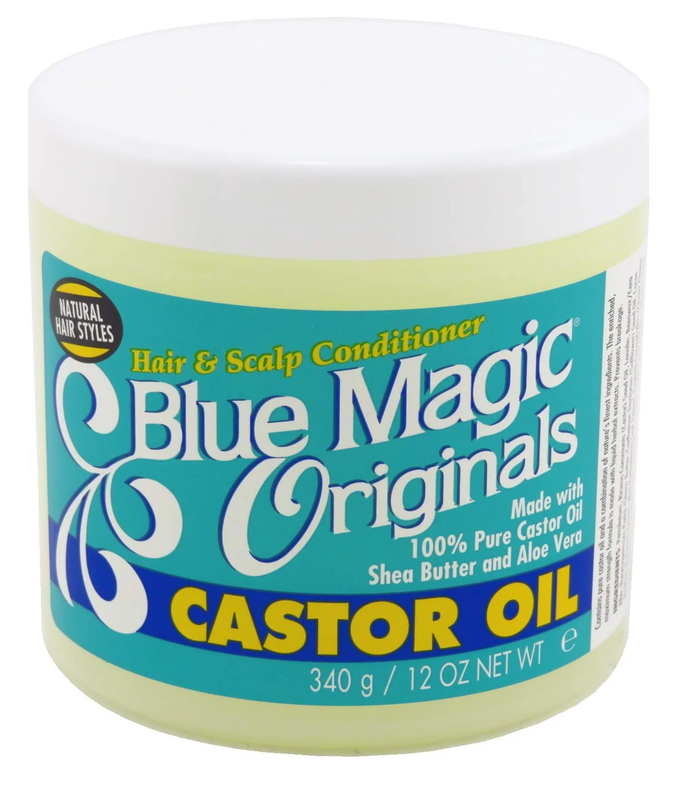 Convenient Blue s Castor Oil 12 Ounce Jar 354ml 2 Pack Exclusive
