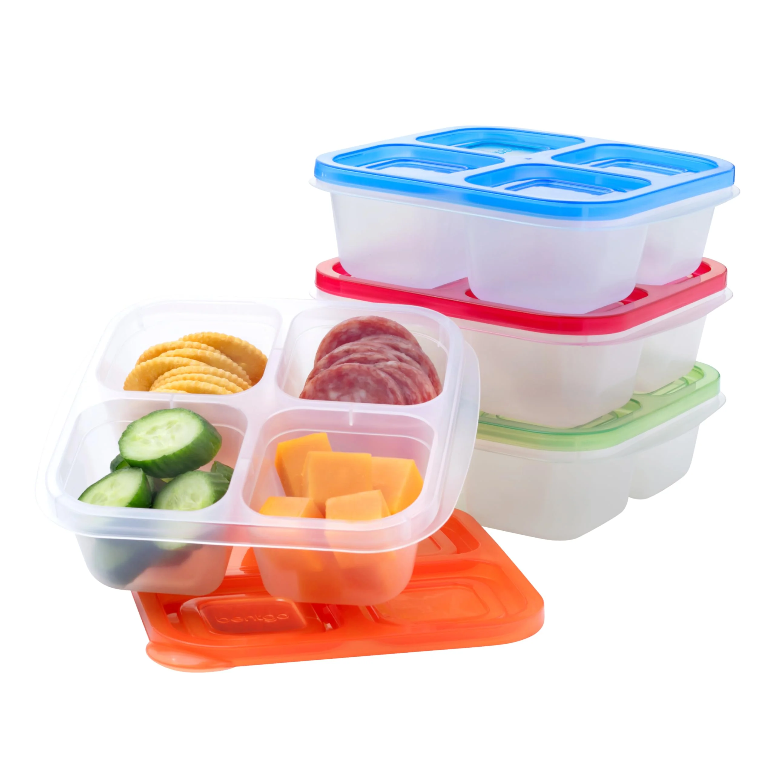 Original Bentgo Easyboxes 4-Compartment Snack Containers - 8-Piece Set with 4 Trays 4 Custom-Fit Lids to Seal in Freshness - Reusable Food Storage Meal… Fine Crafted