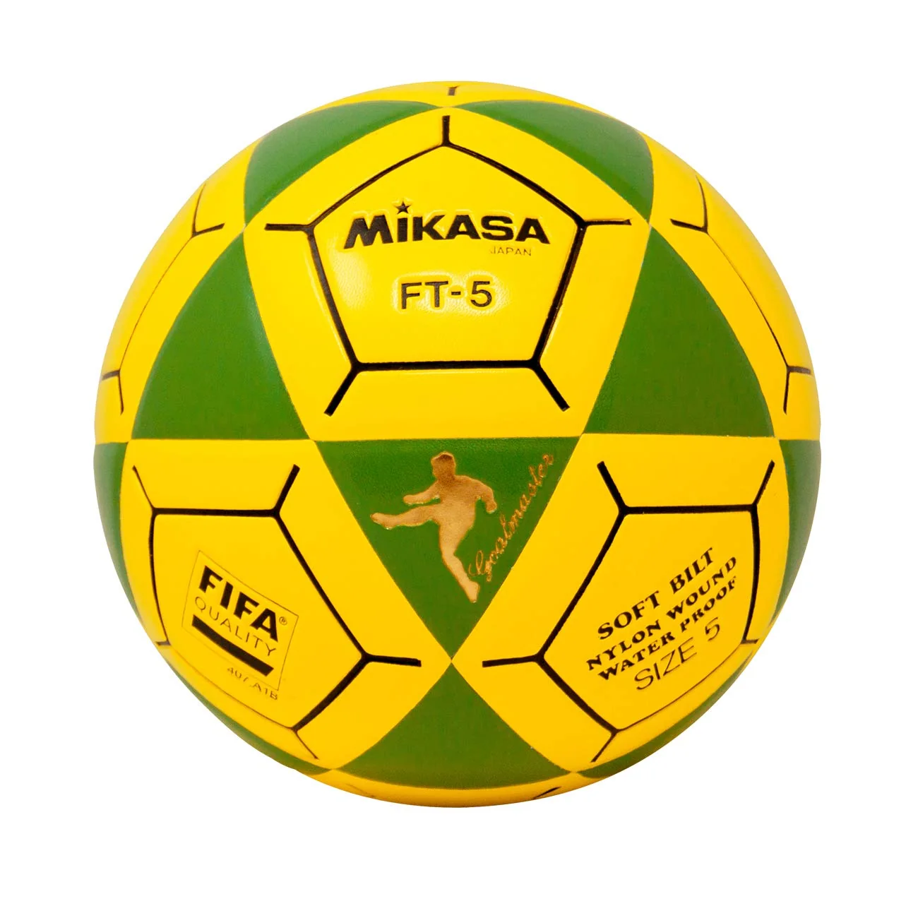 Versatile Mikasa FT5 Goal Master Soccer Ball Green Yellow Size 5 Natural