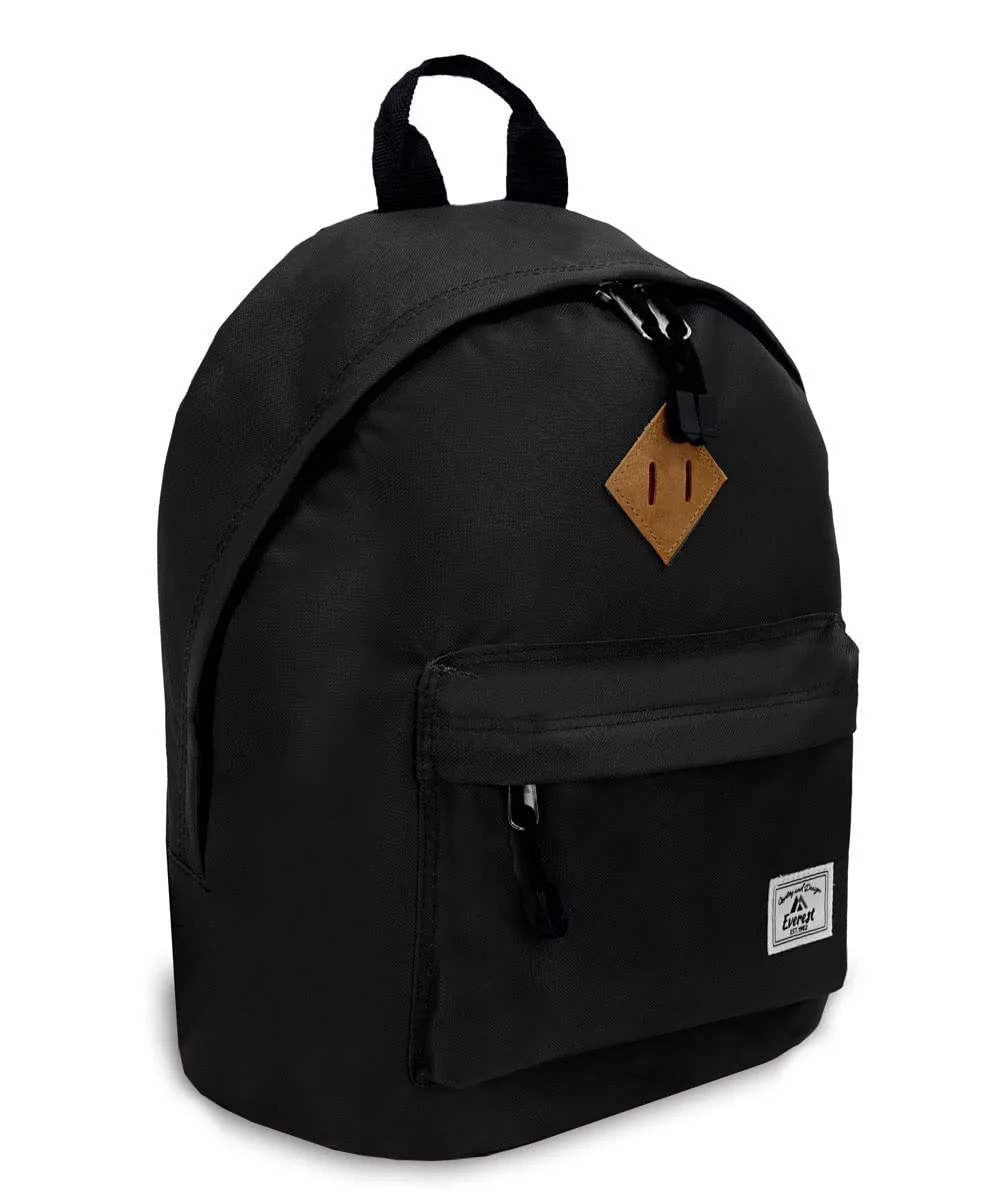 Secure Everest Vintage Backpack Black One Size Enhanced