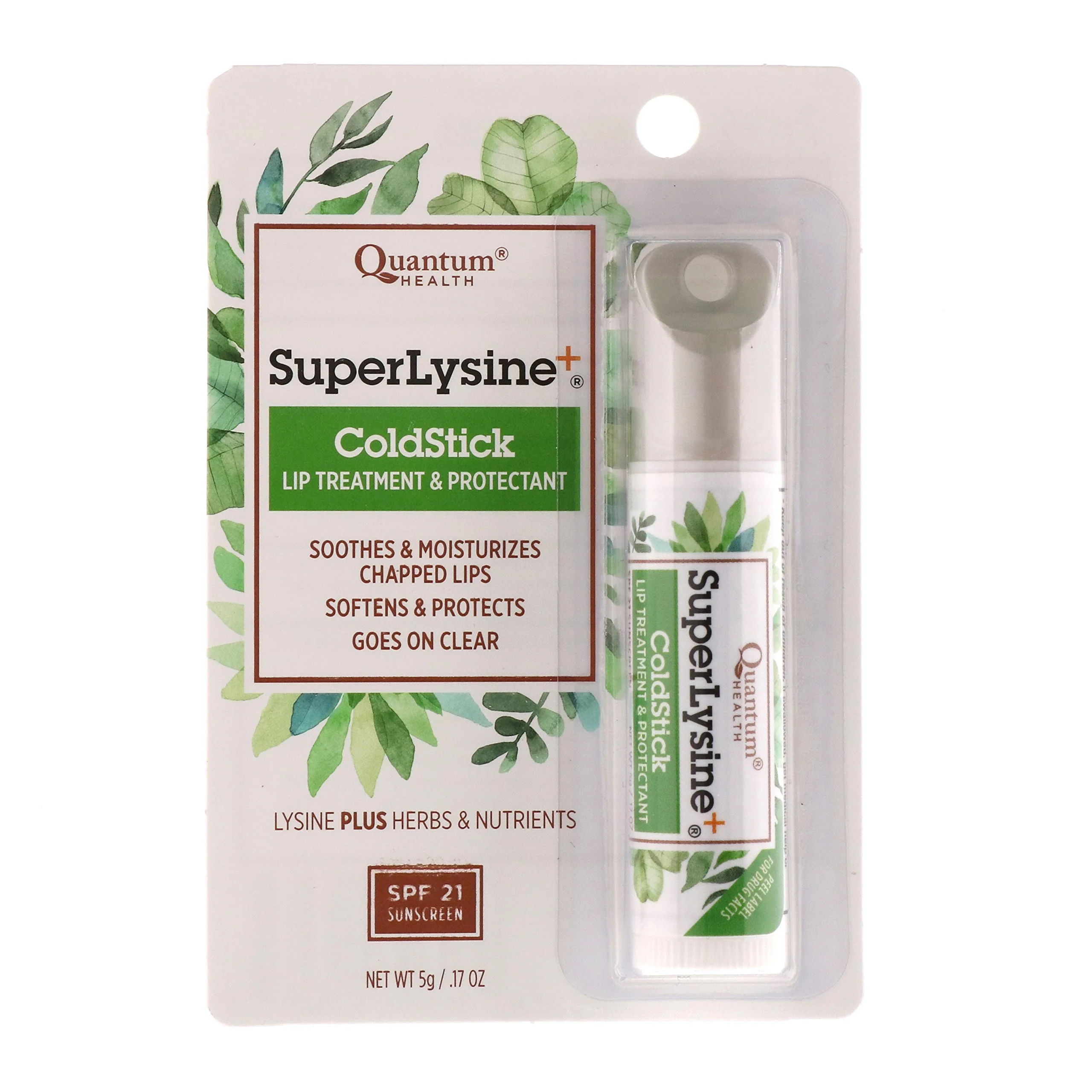 High-End Quantum Super Lysine ColdStick Lip Protectant Treatment - 0.18 oz Natural
