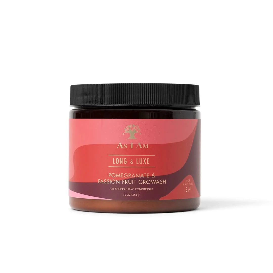 Trendy AS I Am Long and Luxe Growash Cleansing Creme Conditioner 16 Ounce Eco-Friendly