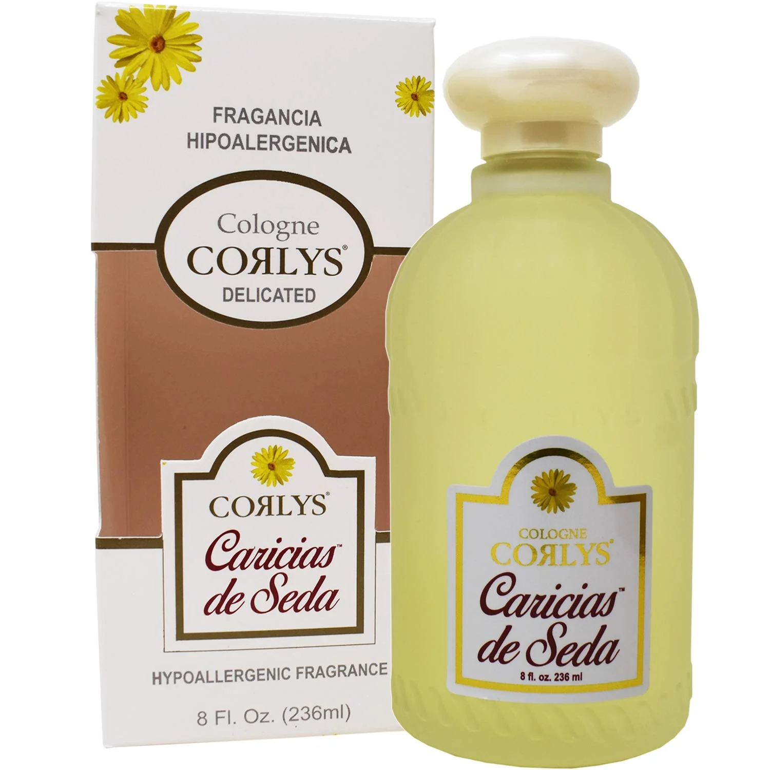 Soft Corlys Baby Cologne Caricias de Seda Hypoallergenic Fragrance 8oz Long-Lasting