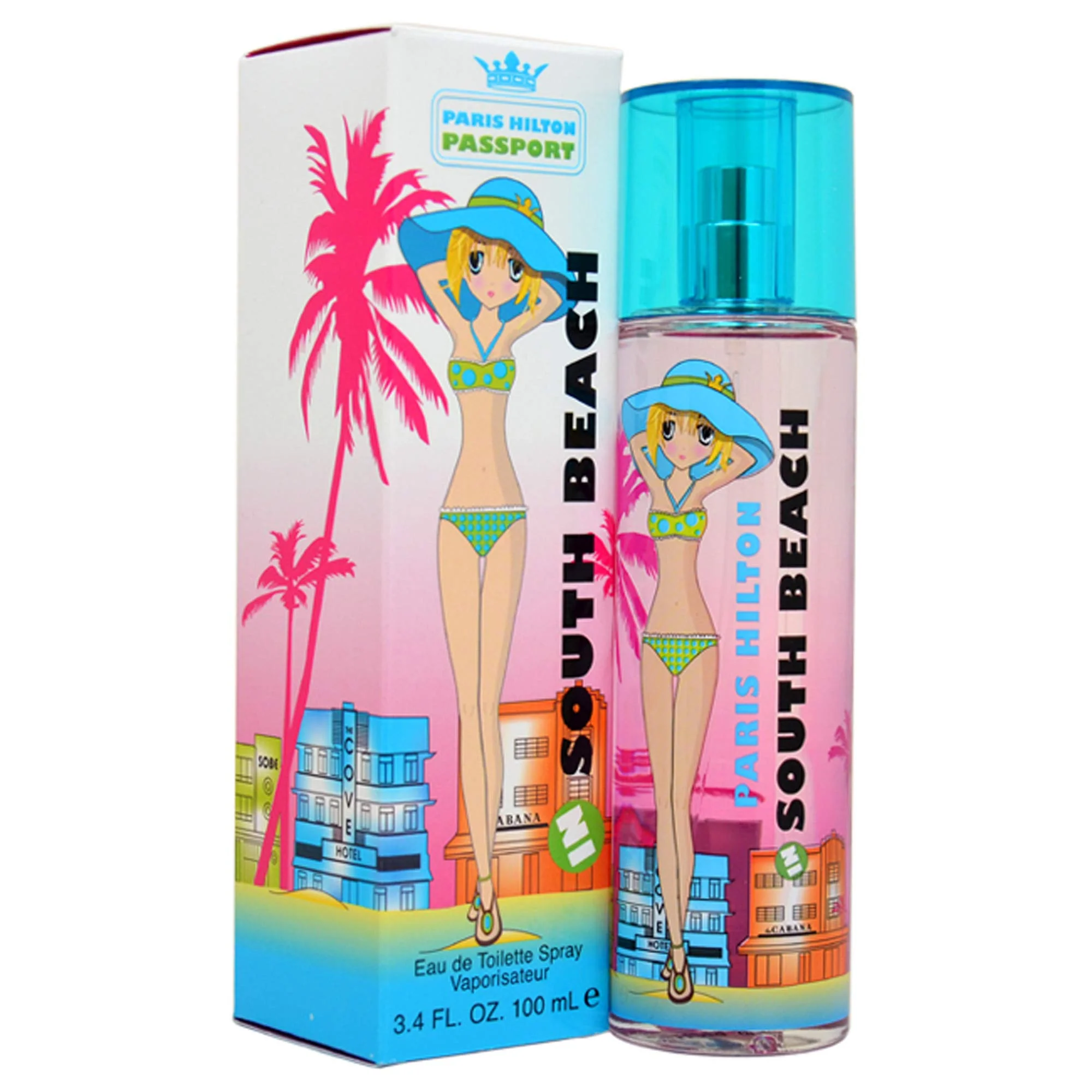 Healthy Paris Hilton Passport South Beach 3.4 Oz Eau De Toilette Spray Fragrance For Women Responsible