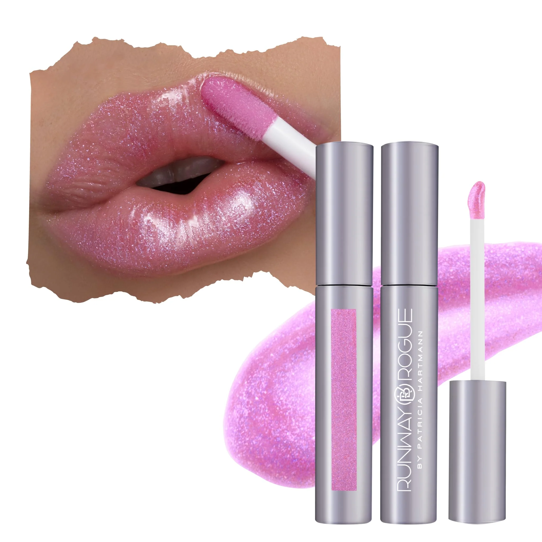 Advanced Runway Rogue Classic Lip Gloss Pale-Purple Sheer Iridescent Hydrating Lip Gloss Purple Haze Fast