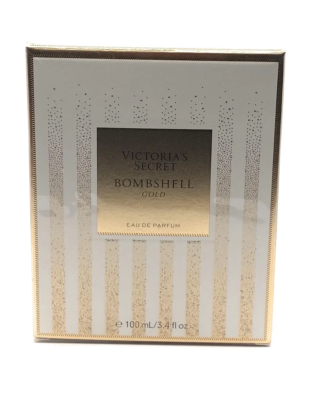 Specialty Victoria's Secret Bombshell Gold Eau De Parfum 3.4 Ounce Spray Bottle Reusable