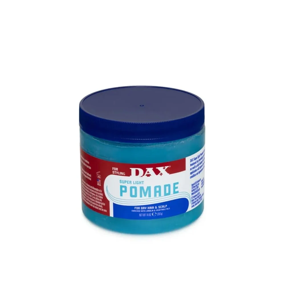 Elite Dax Pomade Super Light 14 Ounce Jar Blue 414ml 2 Pack Sustainable