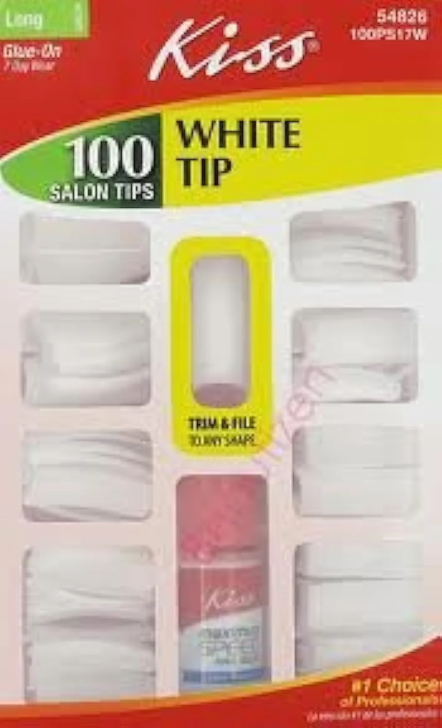 Unique Kiss White Tip Puerto Rico Nails 100 Count Carefully Designed