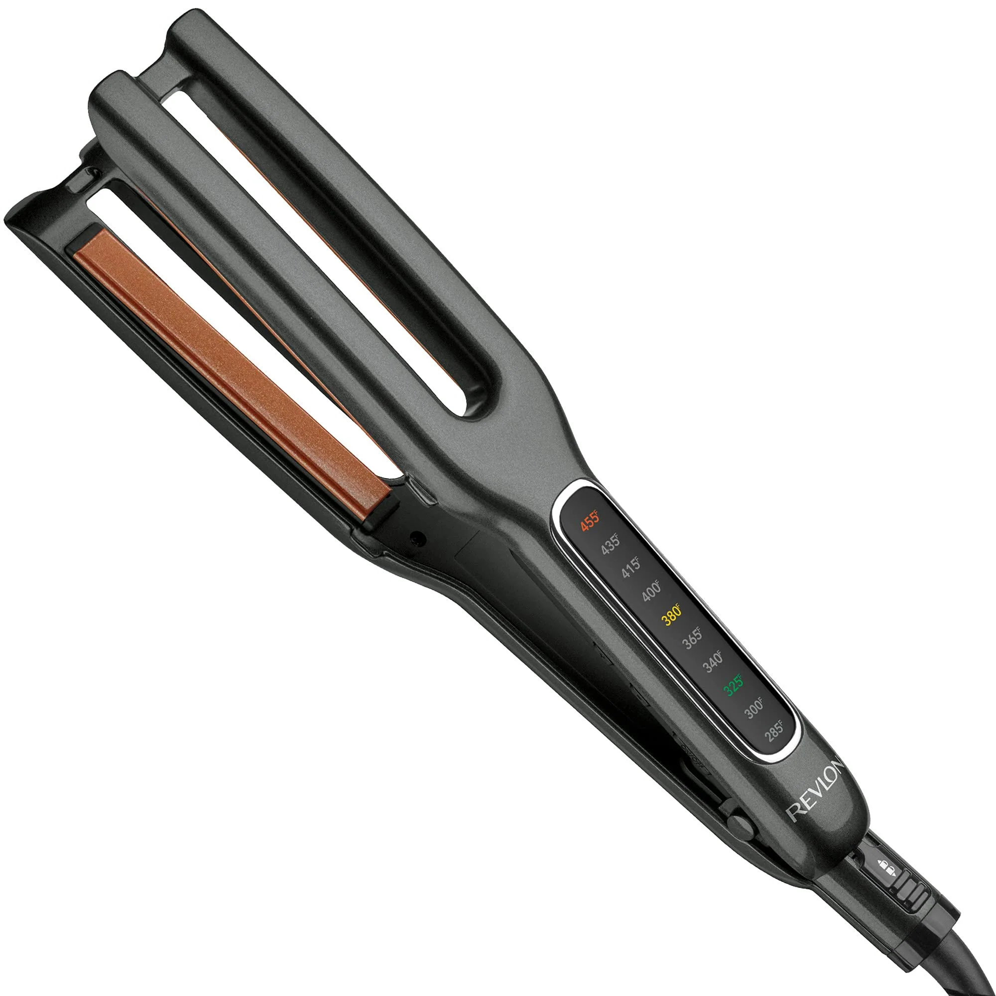 Revlon Double Straight Copper Ceramic Dual Plate Hair Straightener Faster Styling and Reduced Damage Modern