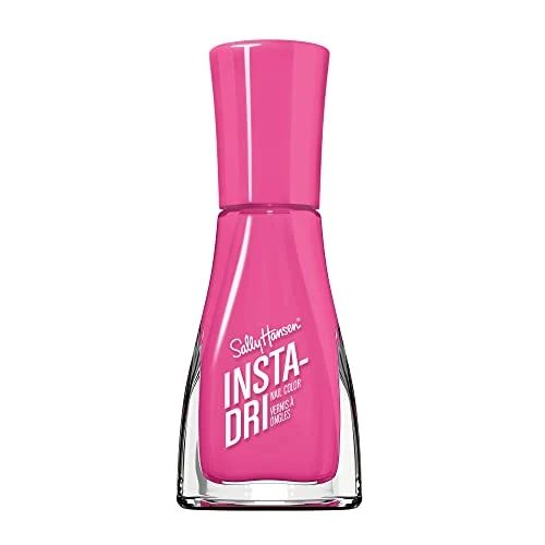 Green Sally Hansen Insta-Dri Nail Polish Quick Dry Long Lasting Streak- Shine Opaque Glossy Opaque Glossy 281 Beet-ing Heart Bright Pink Flexible