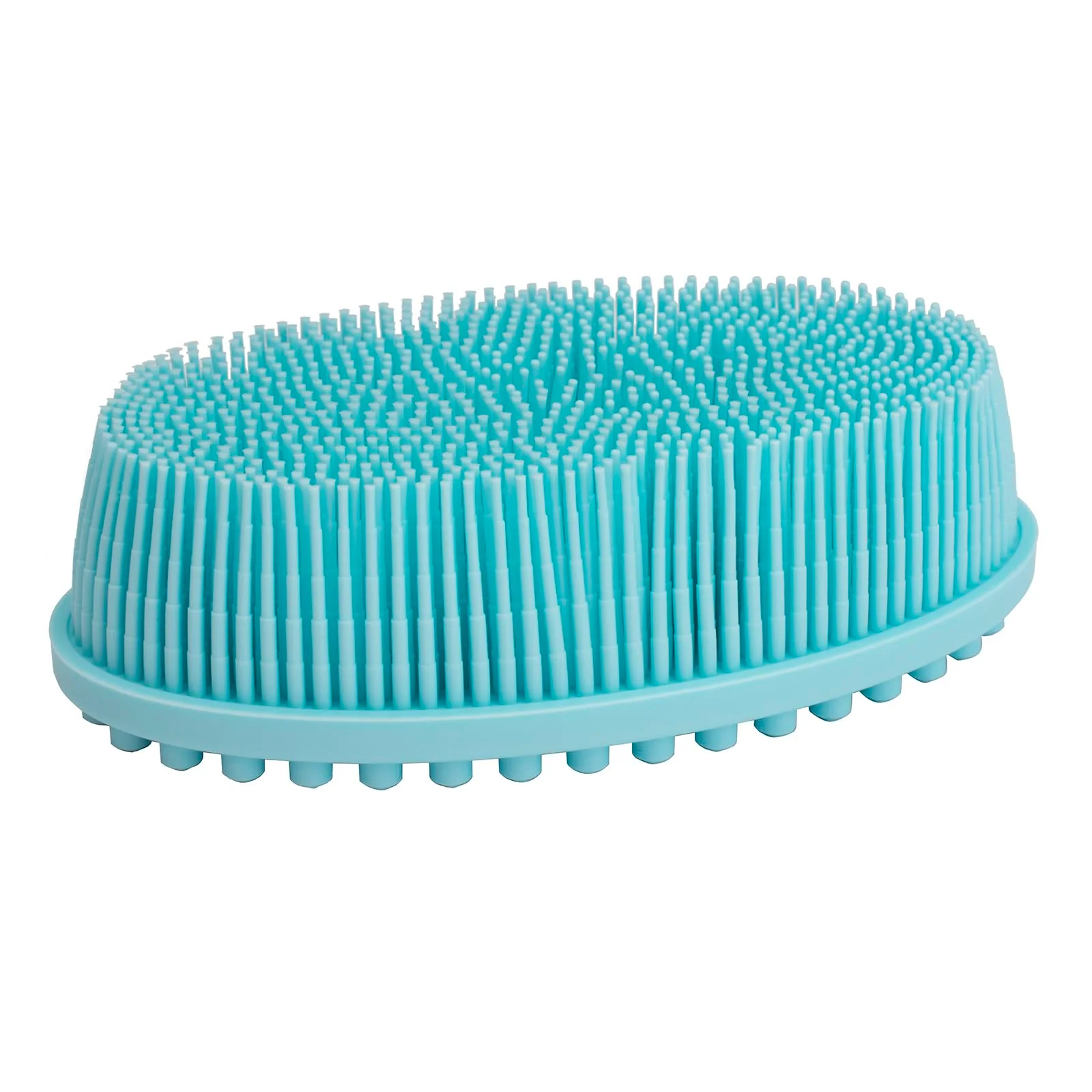 Genuine DNC Exfoliating Silicone Body Scrubber Shower Bath Body Brush loofah Easy to Clean Lathers Well Eco Friendly Long Lasting Blue Outstanding