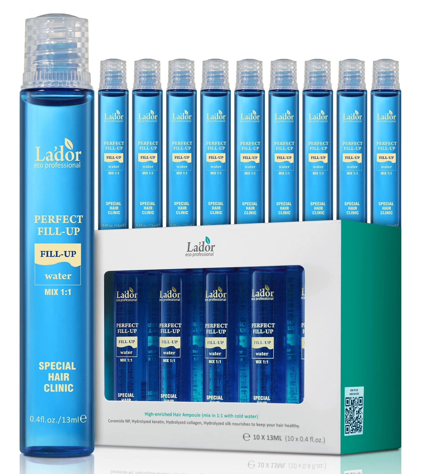 Crafted LA'DOR LADOR Hair Fill Up 3 Seconds Intensive Keratin Hair Mask Rinse Off Treatment for Bleached Frizzy Damaged Dry Perms Dyes Deep Environmentally Friendly