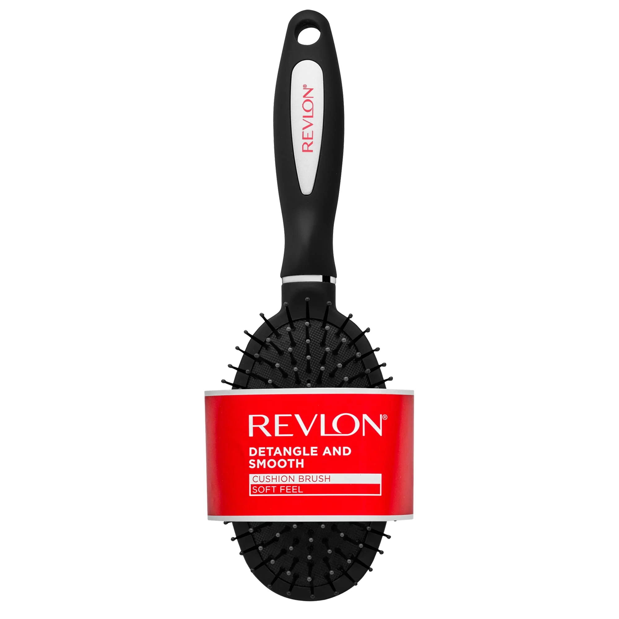 Elegant Revlon Detangle Smooth Black Cushion Hair Brush High-Performance