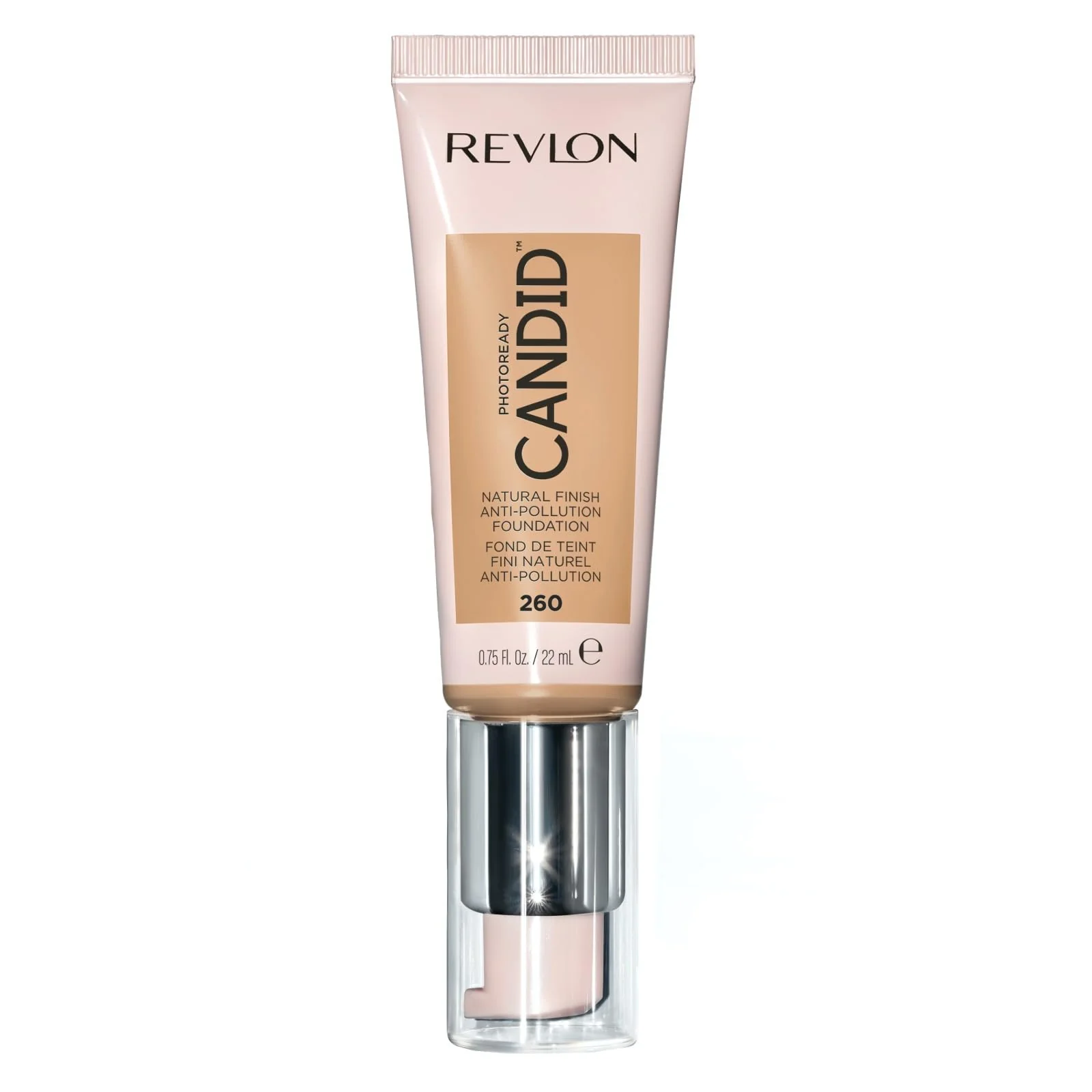 Breathable Revlon PhotoReady Candid Natural Finish Foundation with Anti-Pollution Antioxidant Anti-Blue Light Ingredients 260 Chai 0.75 fl. oz. Selected
