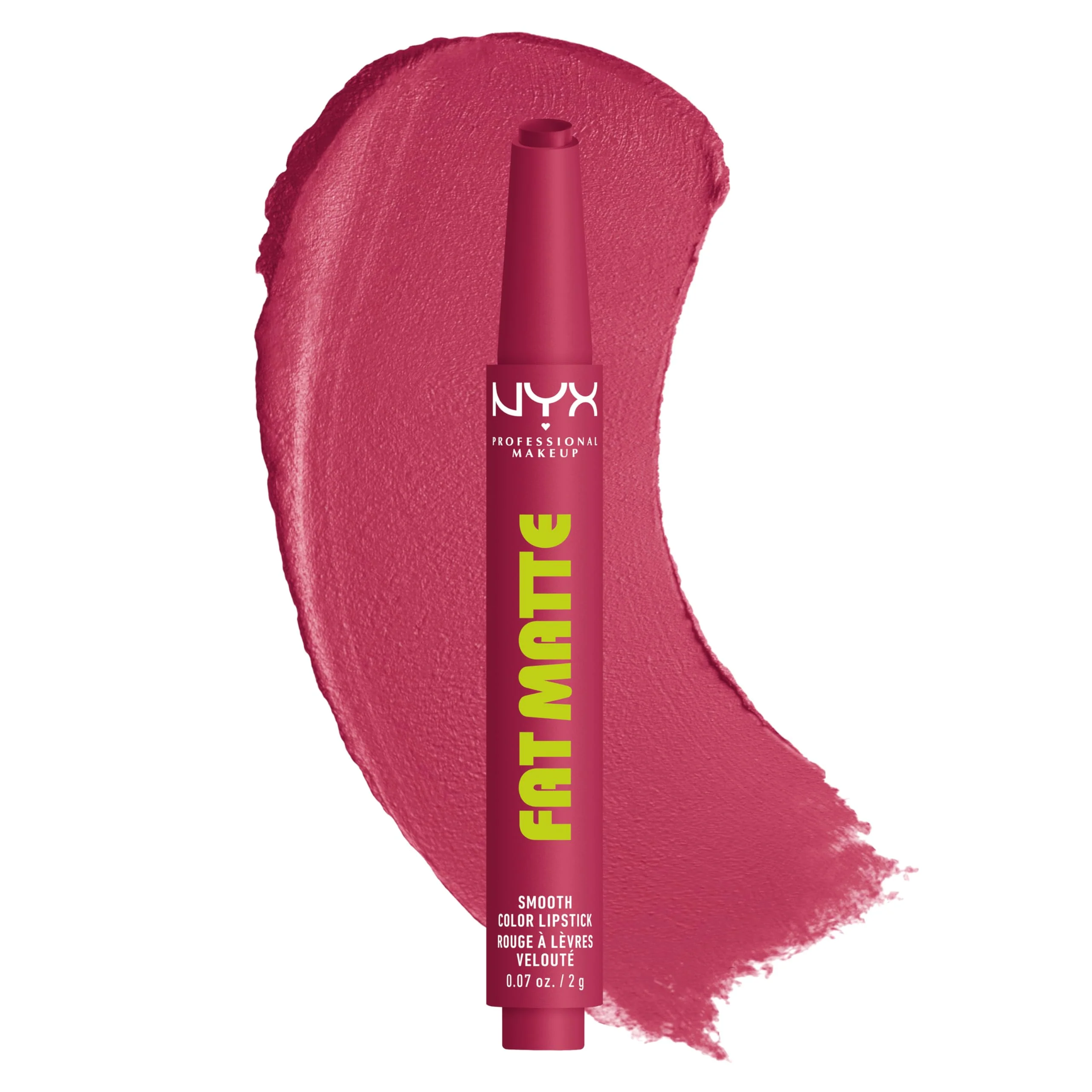 Smart NYX PROFESSIONAL MAKEUP Fat Matte Lipstick Pigmented Smoothing Non-Drying Lip Crayon Long Lasting Lip Makeup Vegan Cruelty - Blush Sustainable