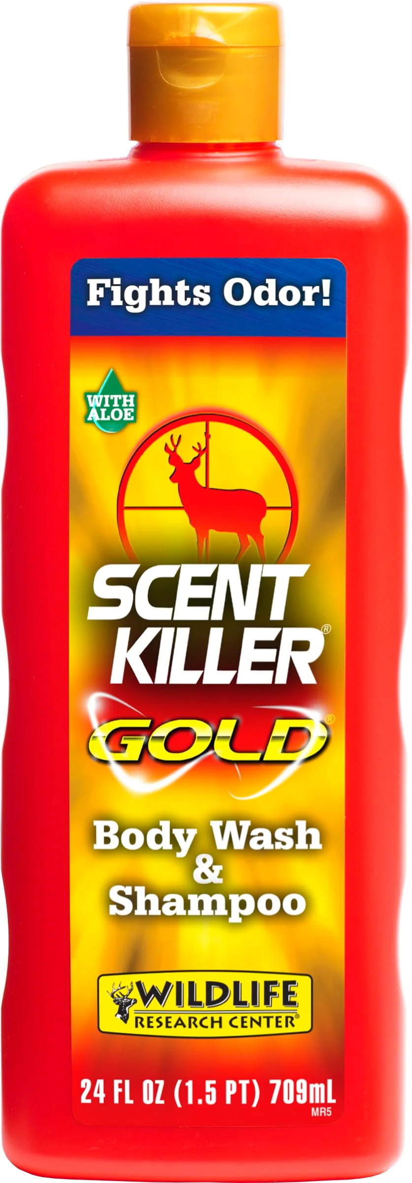 Unique Wildlife Research Scent Killer Gold Body Wash and Shampoo 12-Ounce Multi Easy-to-Use