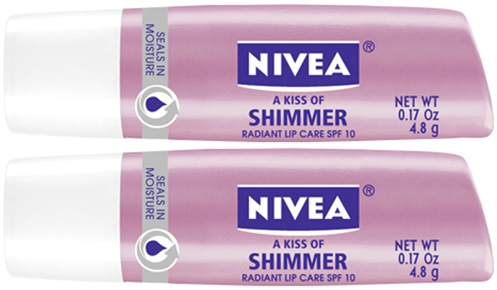 Verified Nivea Lip Care A Kiss of Shimmer Lip Care Stick - Pearly Shimmer - 2 pk Responsible