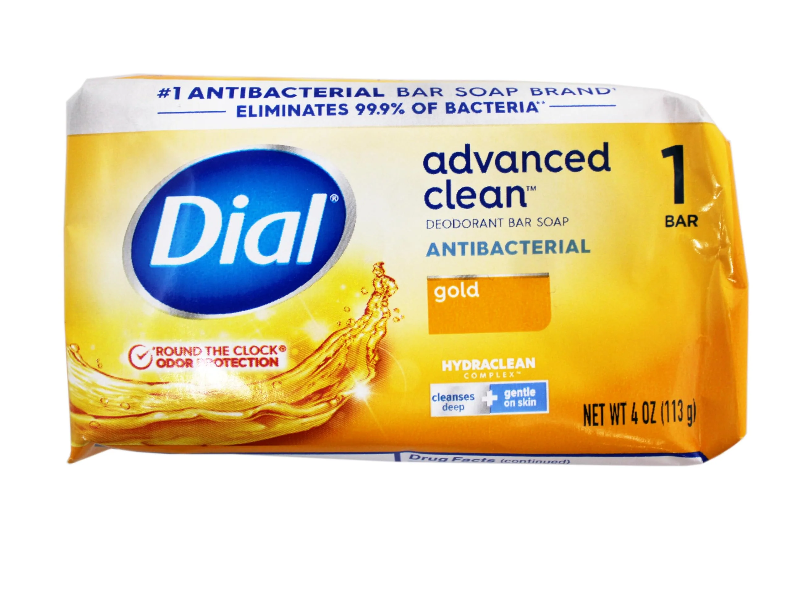 Organic Dial Bar Soap Gold 4 Ounce 8 Count Anti-Bacterial Professional