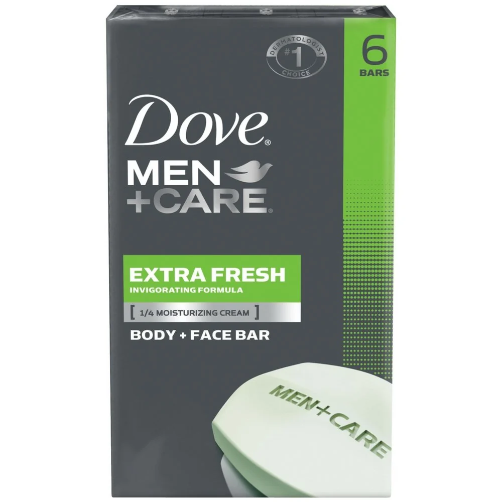 High-Grade Dove Men Care Body and Face Bar Extra Fresh 4 Oz 6 Bar Pack of 2 Innovative