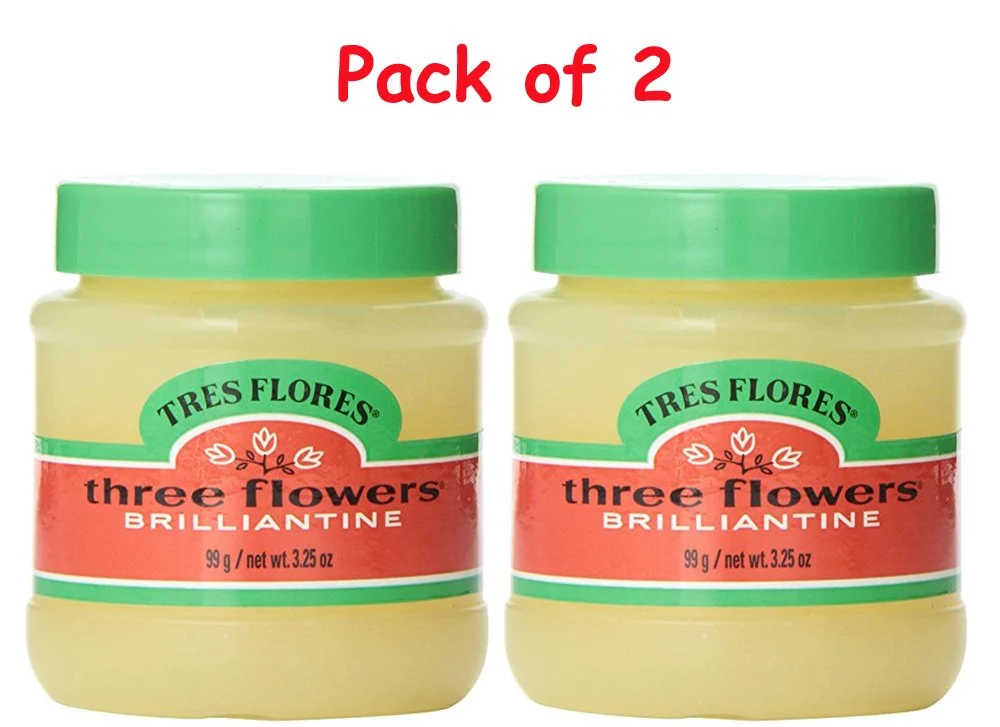 Comfortable Three Flowers Brilliantine Solid 3.25 Ounce 96ml 2 Pack Sustainable