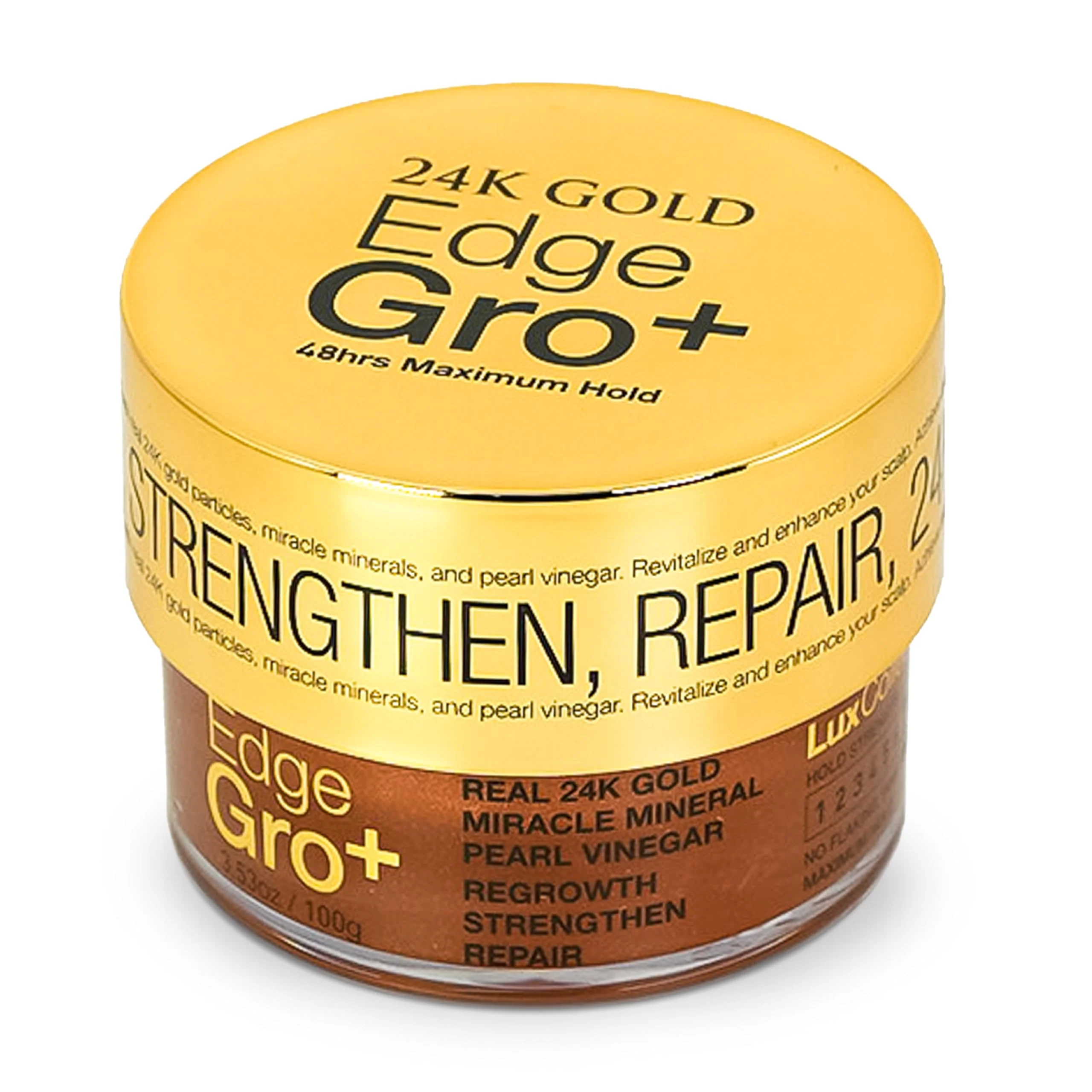 Stylish Lux Collection Edge Control Gel for 4C Hair - Maximum Hold 48 Hour Edge Control for Hair Edge Lux Edge Gro with Castor Oil Biotin 3.53oz Responsible