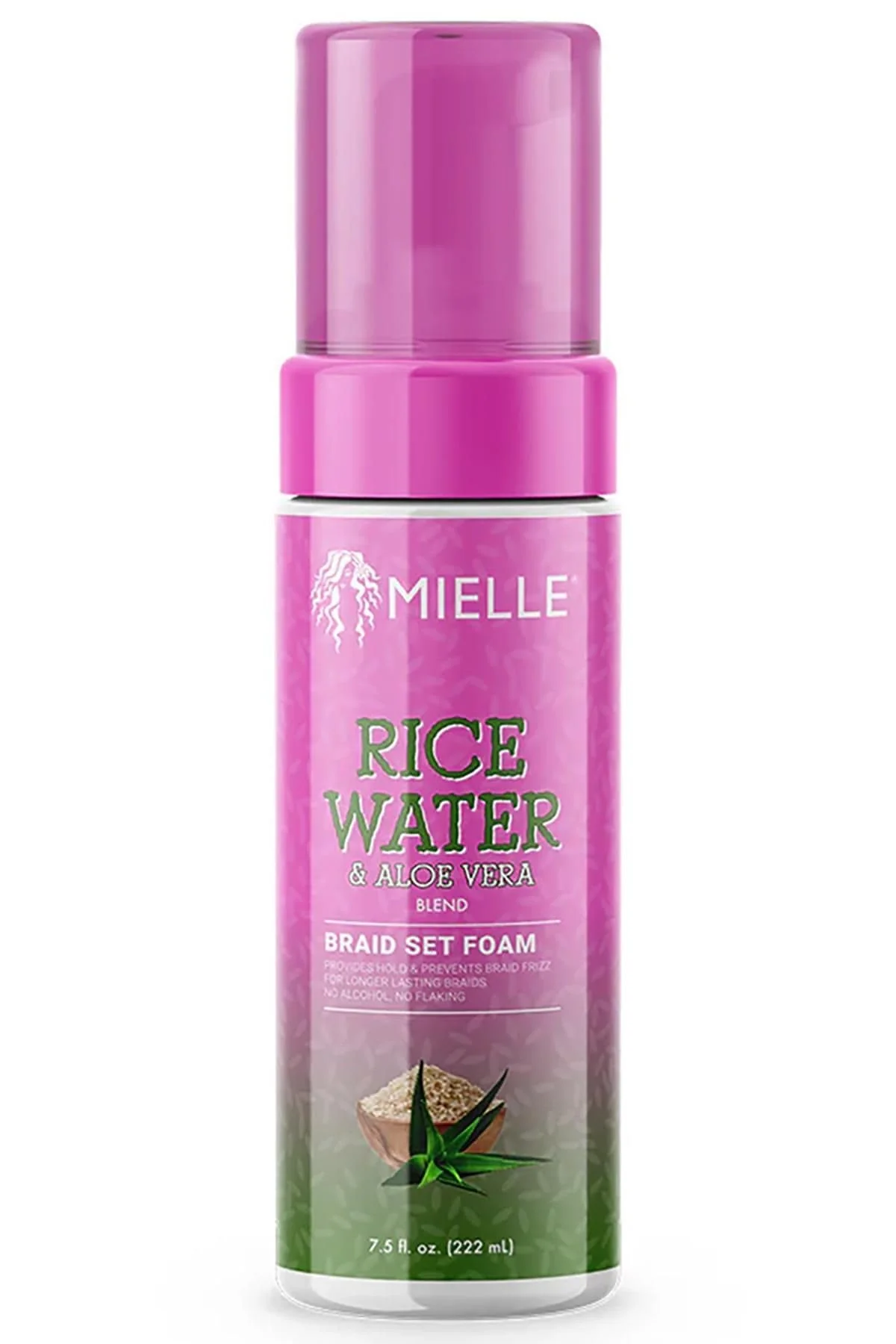 Superior Mielle Rice Water Aloe Vera Blend Braid Set Foam 7.5 FL Oz Pack of 2 Fast