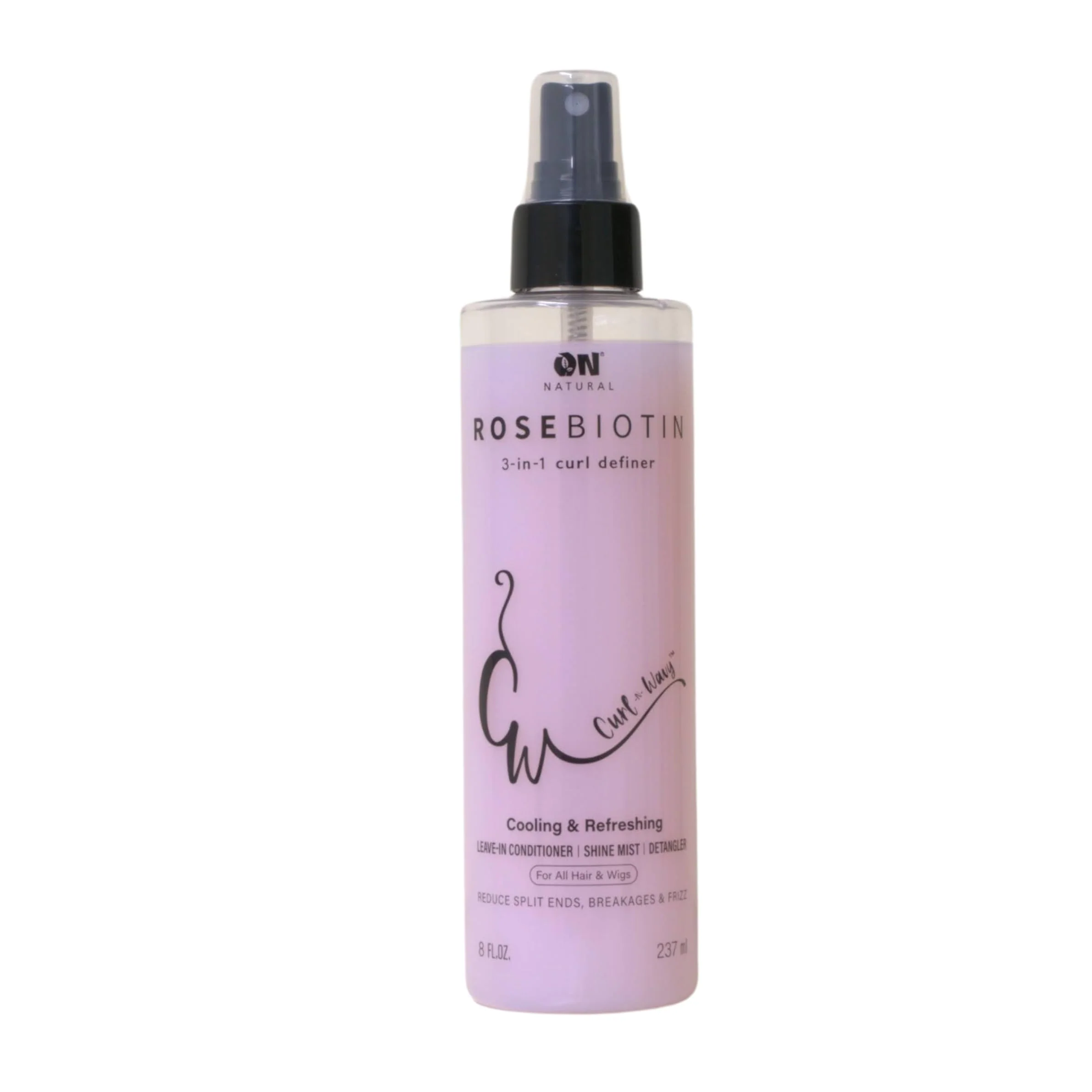 Verified On Natural Curl-N-Wavy 3-in-1 Curl Definer 8 OZ Rose Biotin Long-Lasting