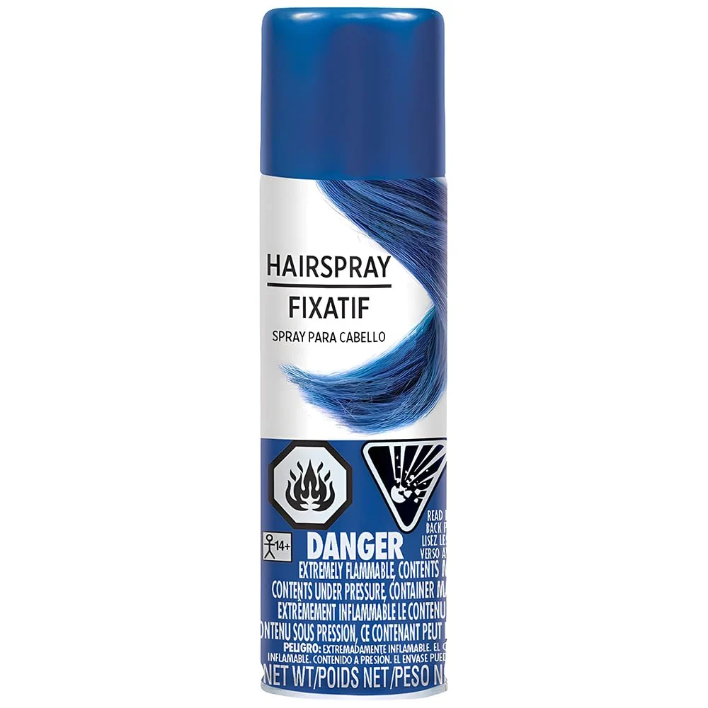 Safe Hypo-Allergenic Blue Hair Spray - 3 oz. - Party Accessory 1 Pc. Certified