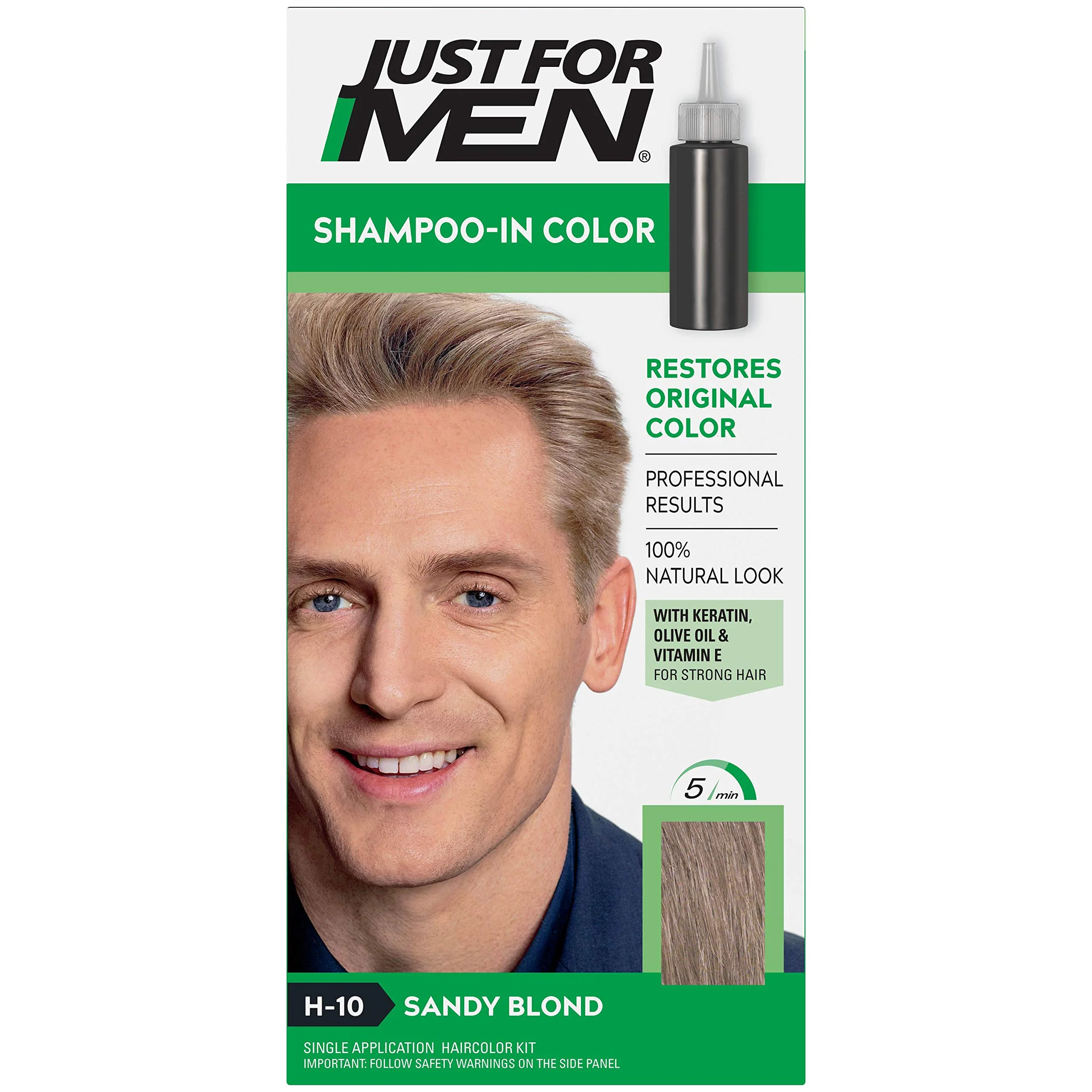 Advanced Just For Men Hair Color H-10 Sandy Blond 1 Ea Pack Of 7 Secure