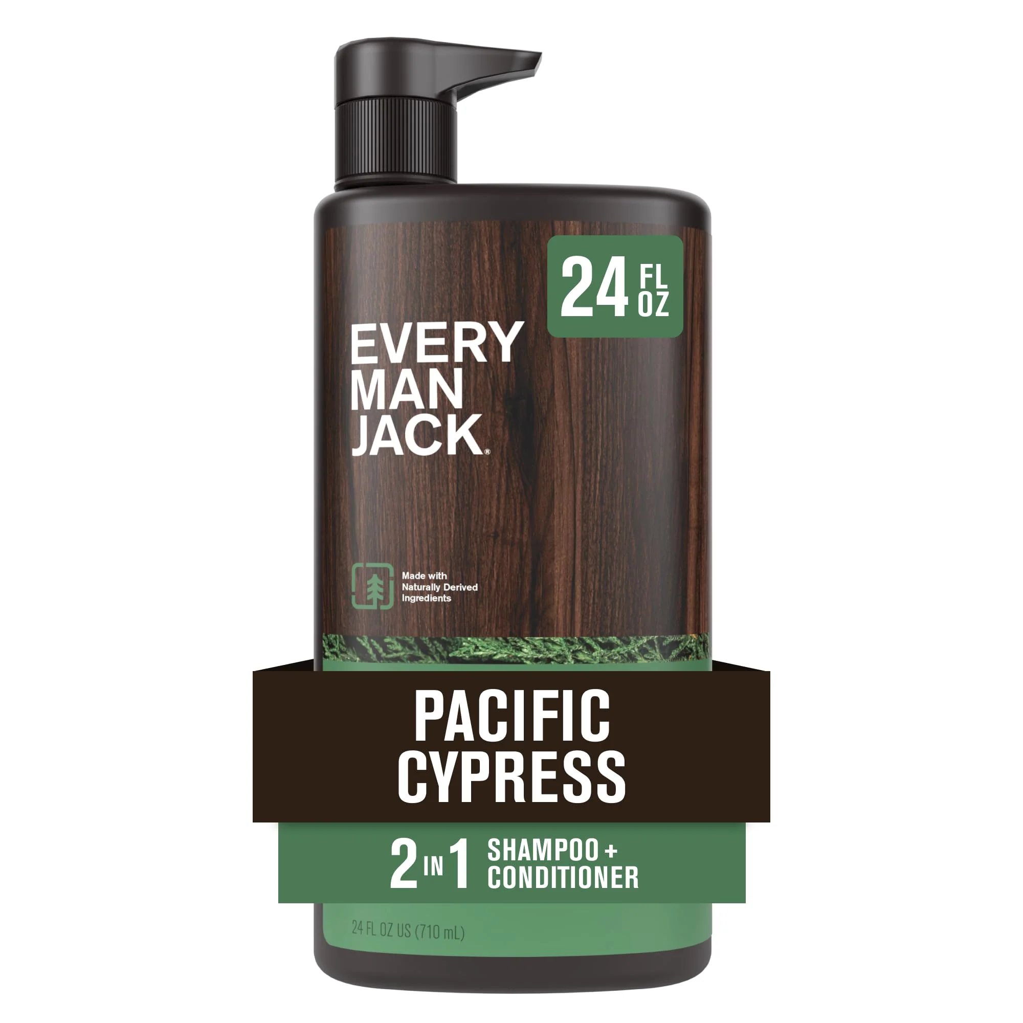 Carefully Designed Every Man Jack 2-in-1 Daily Shampoo Conditioner - Pacific Cypress Nourishing For All Hair Types Naturally Derived Cruelty- Shampoo Superior