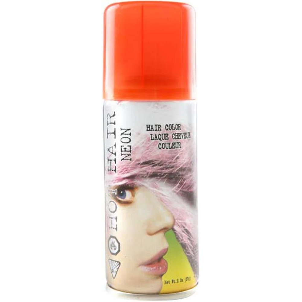 Classic Fun World Women's Orange 2.0oz. Fl. Hair Spray Accessory Multi Orange Standard Professional