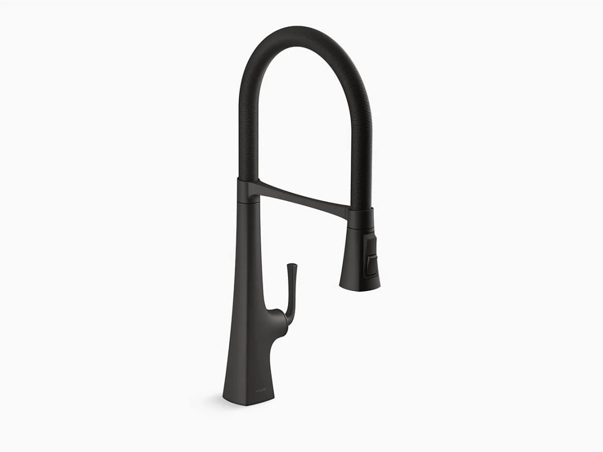 Excellent Kohler K-22060-BL Graze Kitchen Sink Faucet Matte Black 3.3 Ounces Trusted