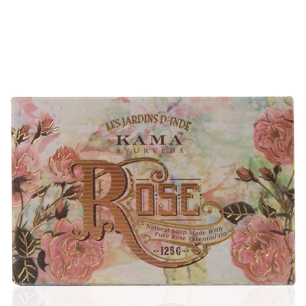 Kama Ayurveda Natural Rose Soap 125g Traditional