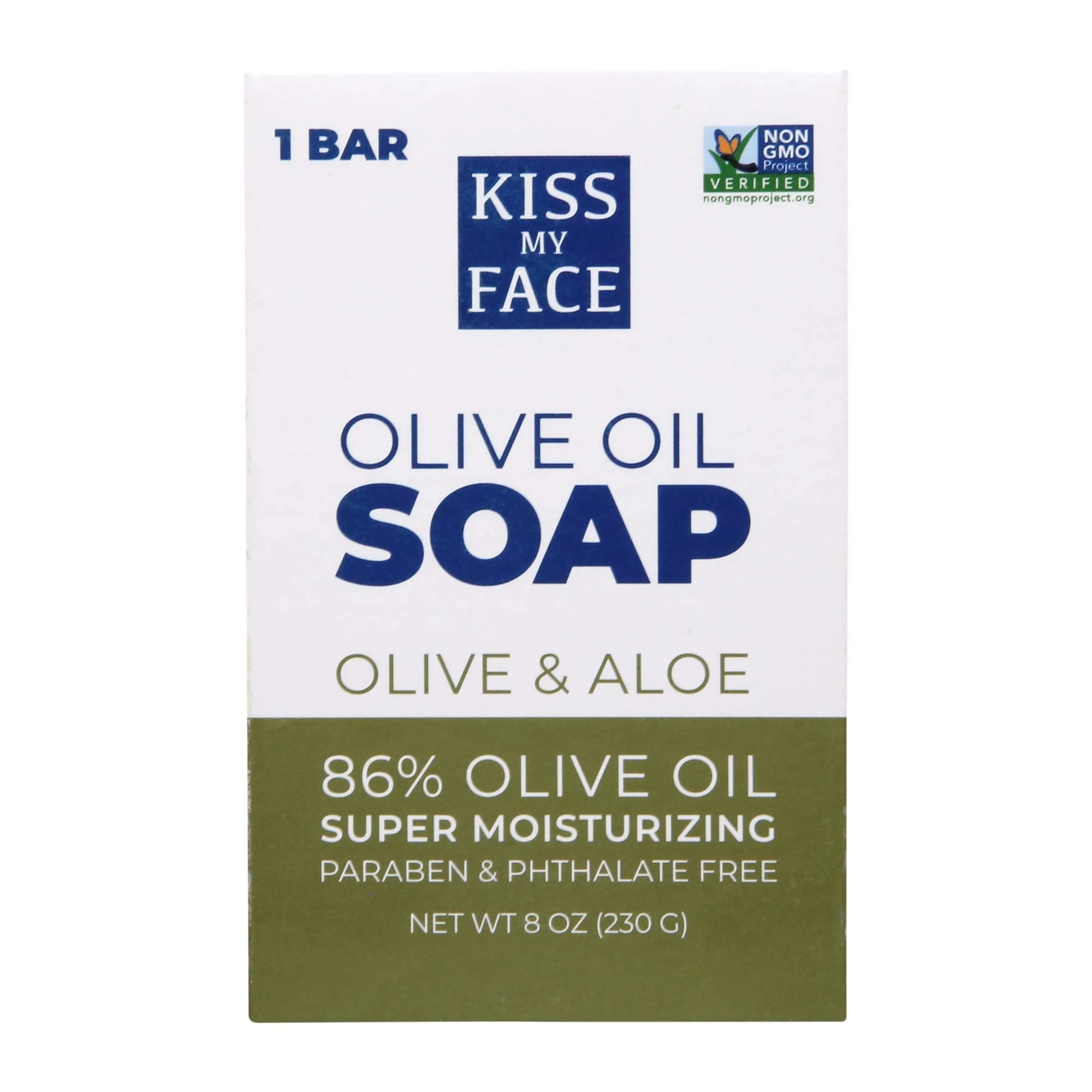 Efficient Kiss My Face Pure Olive Oil Soap with Aloe Vera Moisturizing Bar Soap 8 oz Bars Olive Aloe 64 Ounce 8 Pack Packaging May Vary Reliable