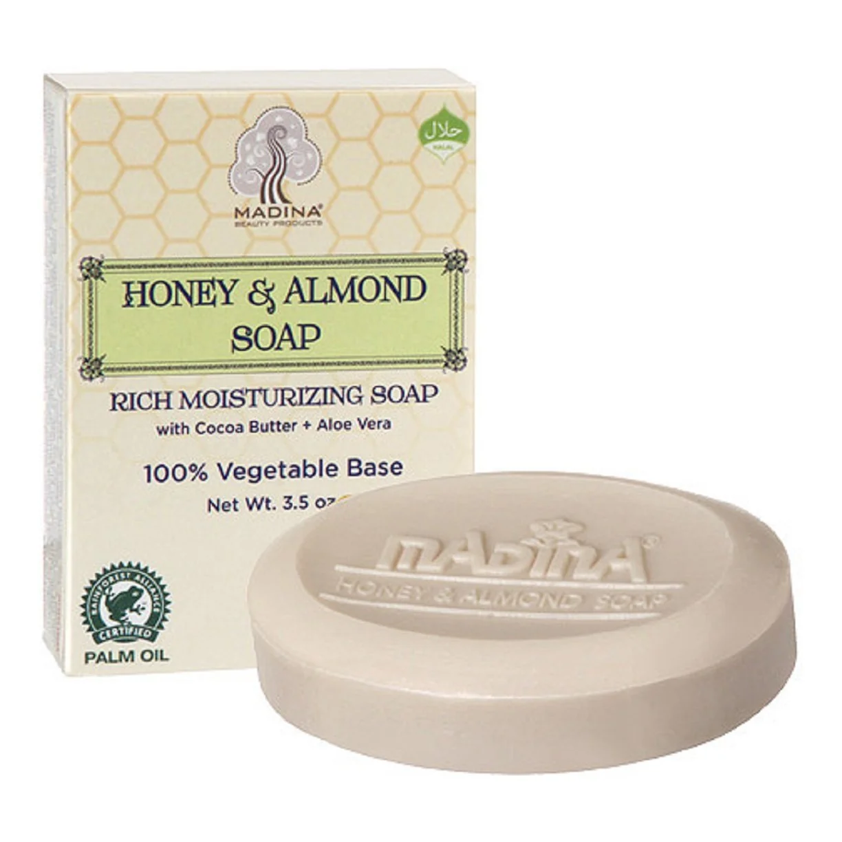 Sustainable Madina Bar Soaps Honey Almond Proven