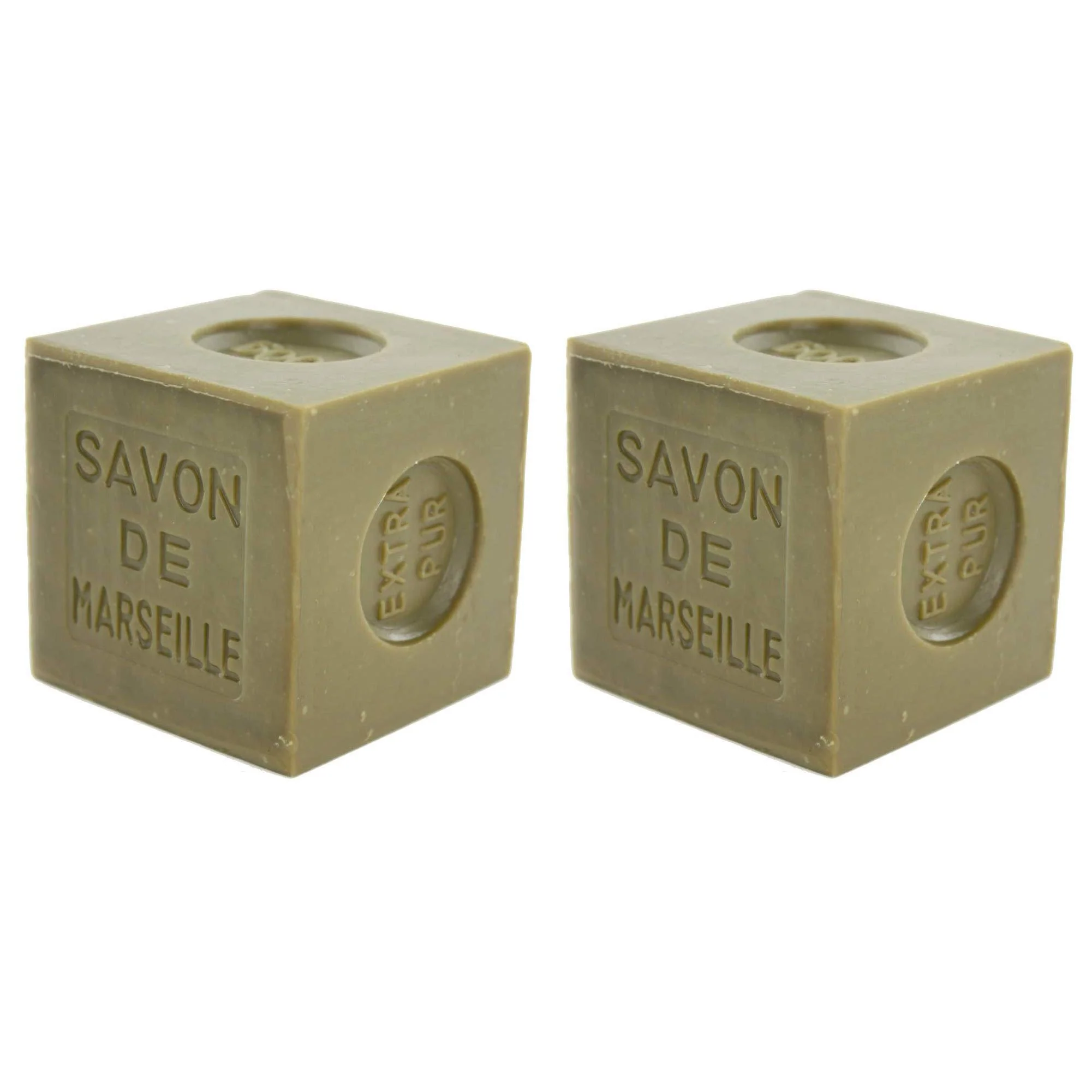 Crafted Wholesome Rock Marius Fabre Marseille Soap 72 Olive Oil - Pack of 2 X 400g Fast