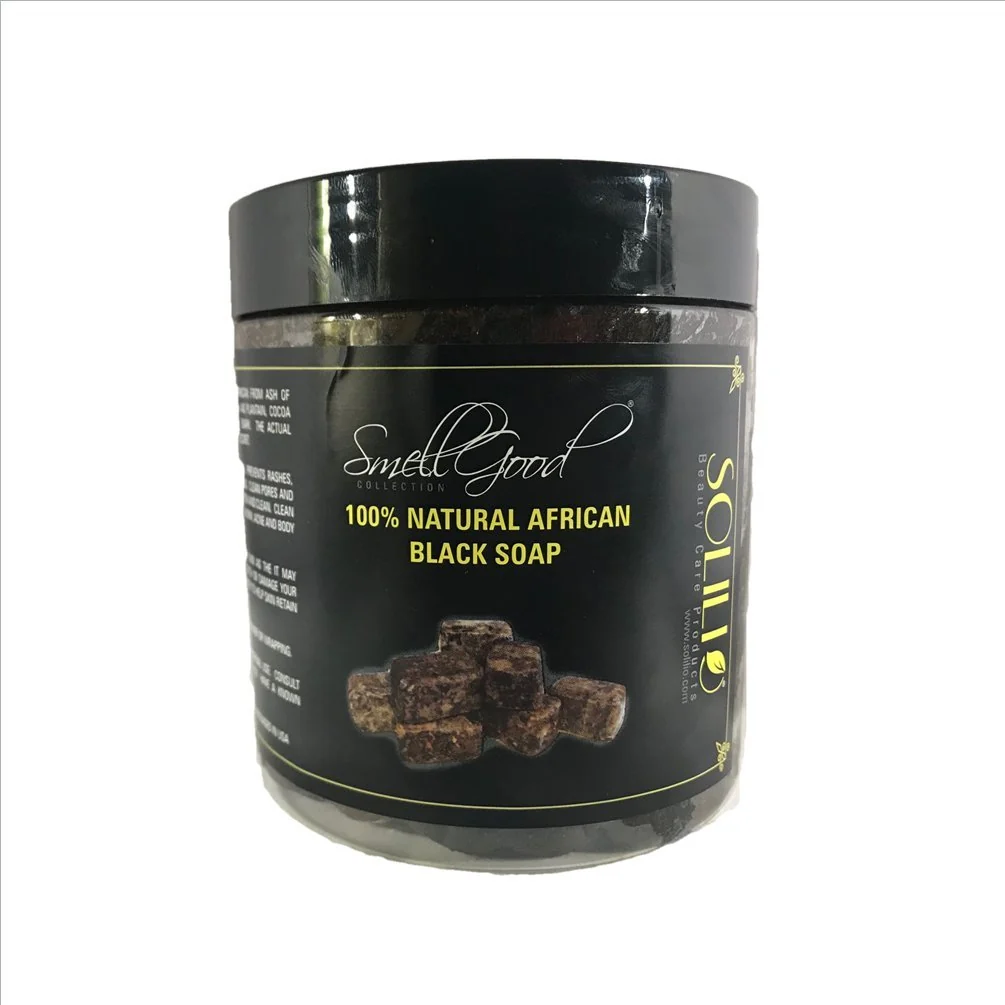 Crafted African Soft Black Soap Tub 1lb Efficient