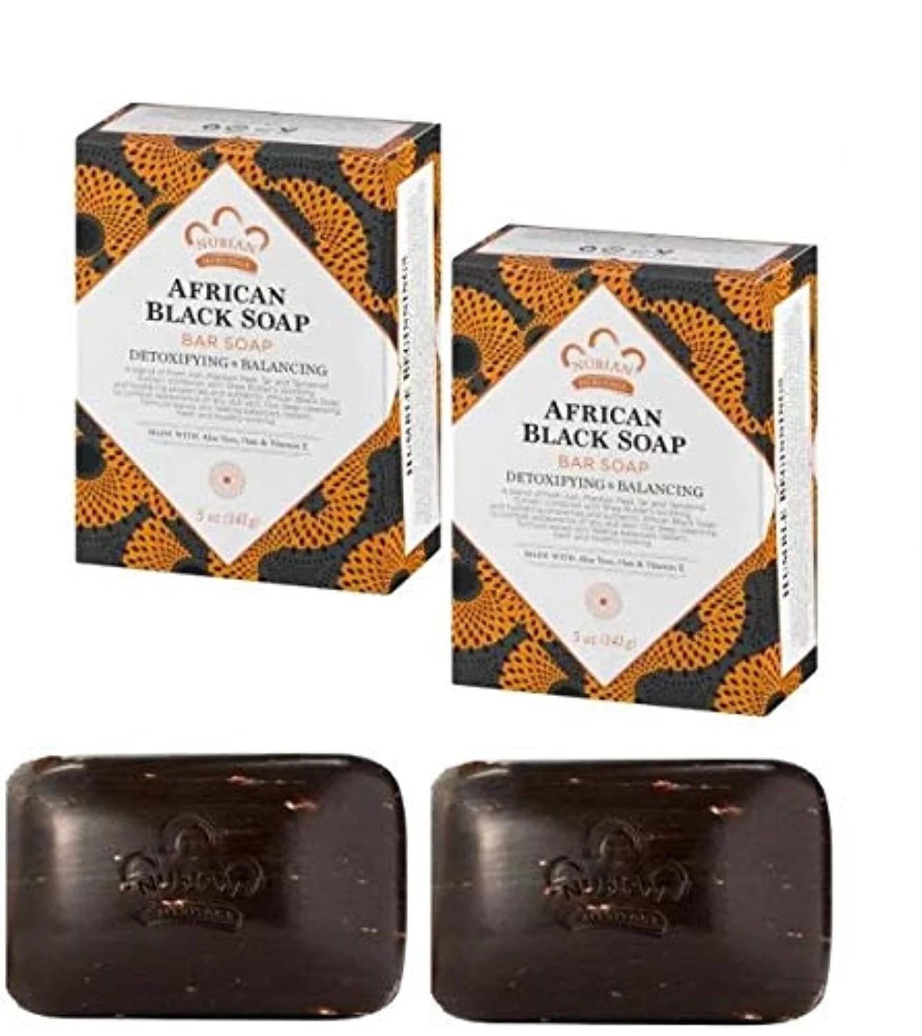 Breathable Bar Soap African Blk with Al 5 oz 2 Pack Fast