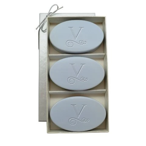 Authentic Carved Solutions Signature Spa Trio Wild Blue Lupin-Pi-Flourish-B Soap Unique
