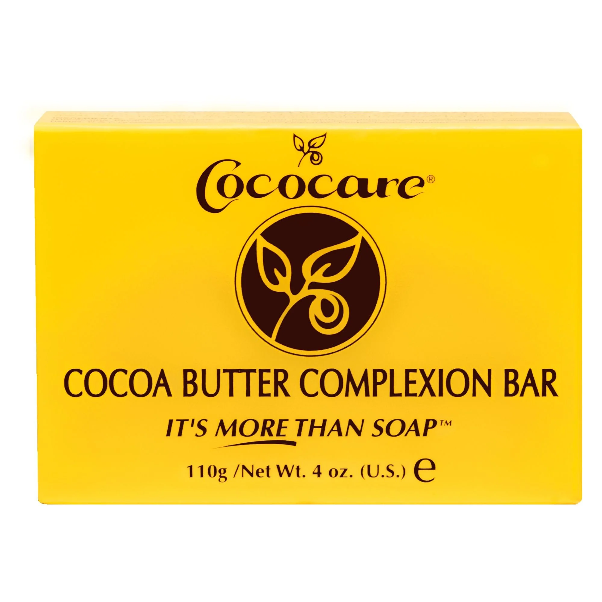 Organic Cococare Cocoa Butter Complexion Bar Soap 4 Ounce - Gentle Cleansing Hydrating Bar Soap Effective