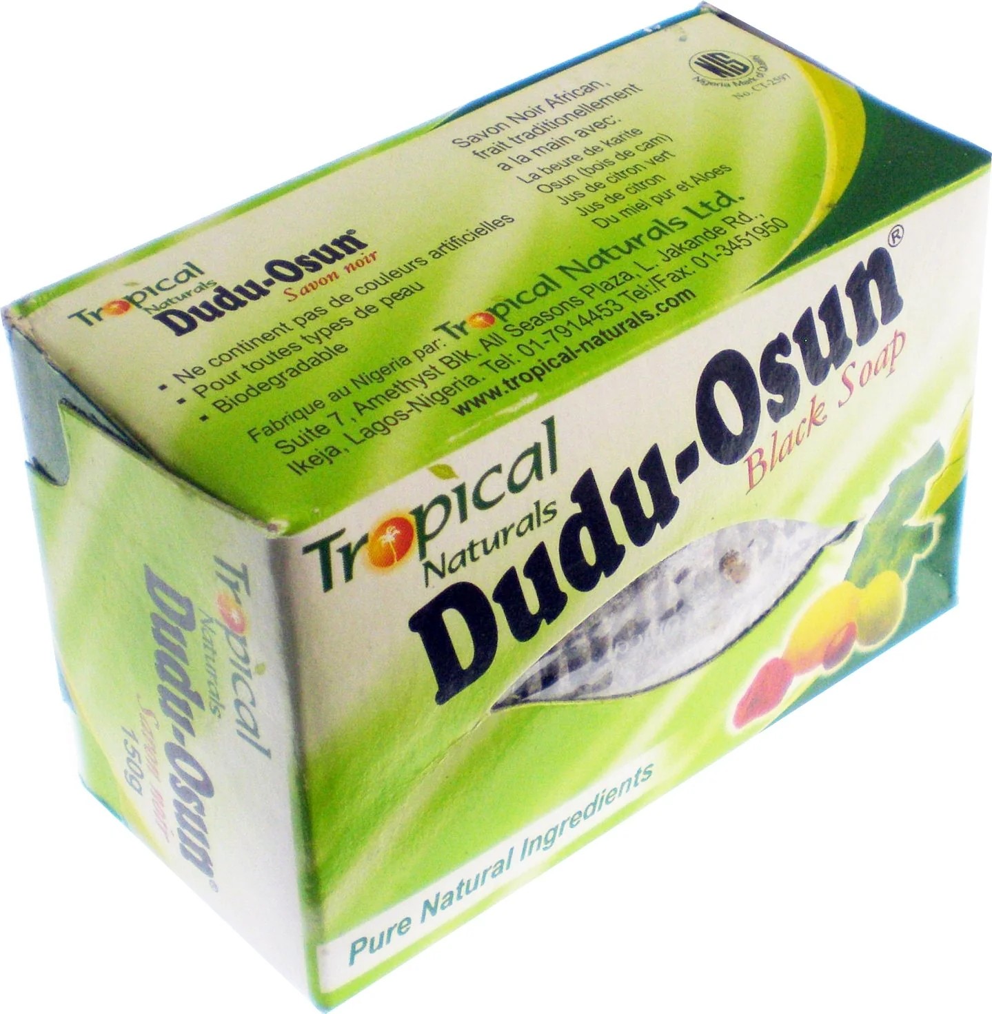 Functional Dudu-Osun African Black Soap 150g 2 Pack Lightweight