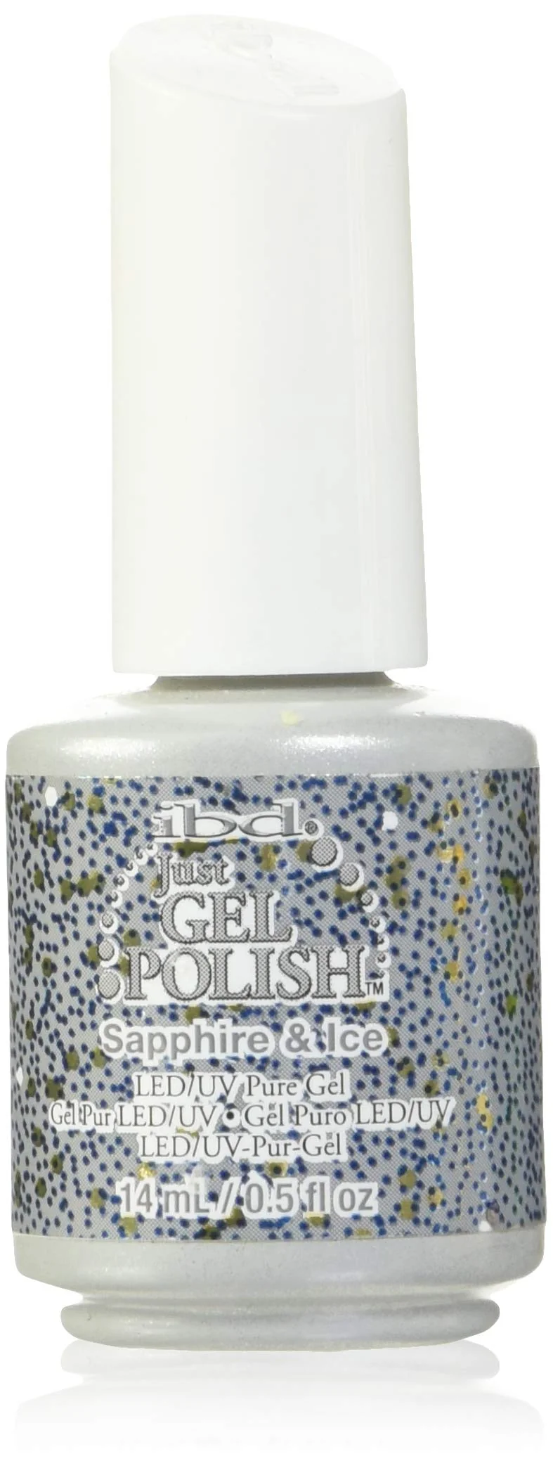 Refined IBD Just Gel Soak Off Blue Nail Polish Sapphire Ice Professional
