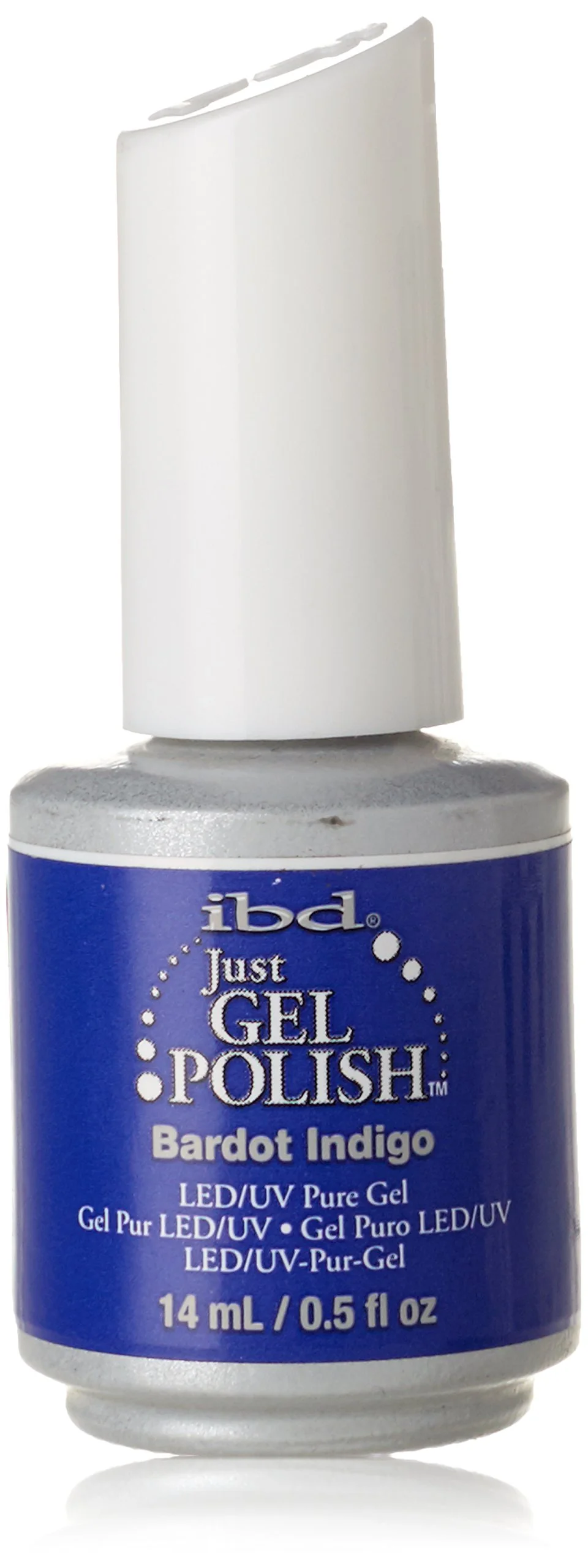 Traditional IBD Just Gel Soak Off Blue Purple Nail Polish Bardot Indigo Efficient