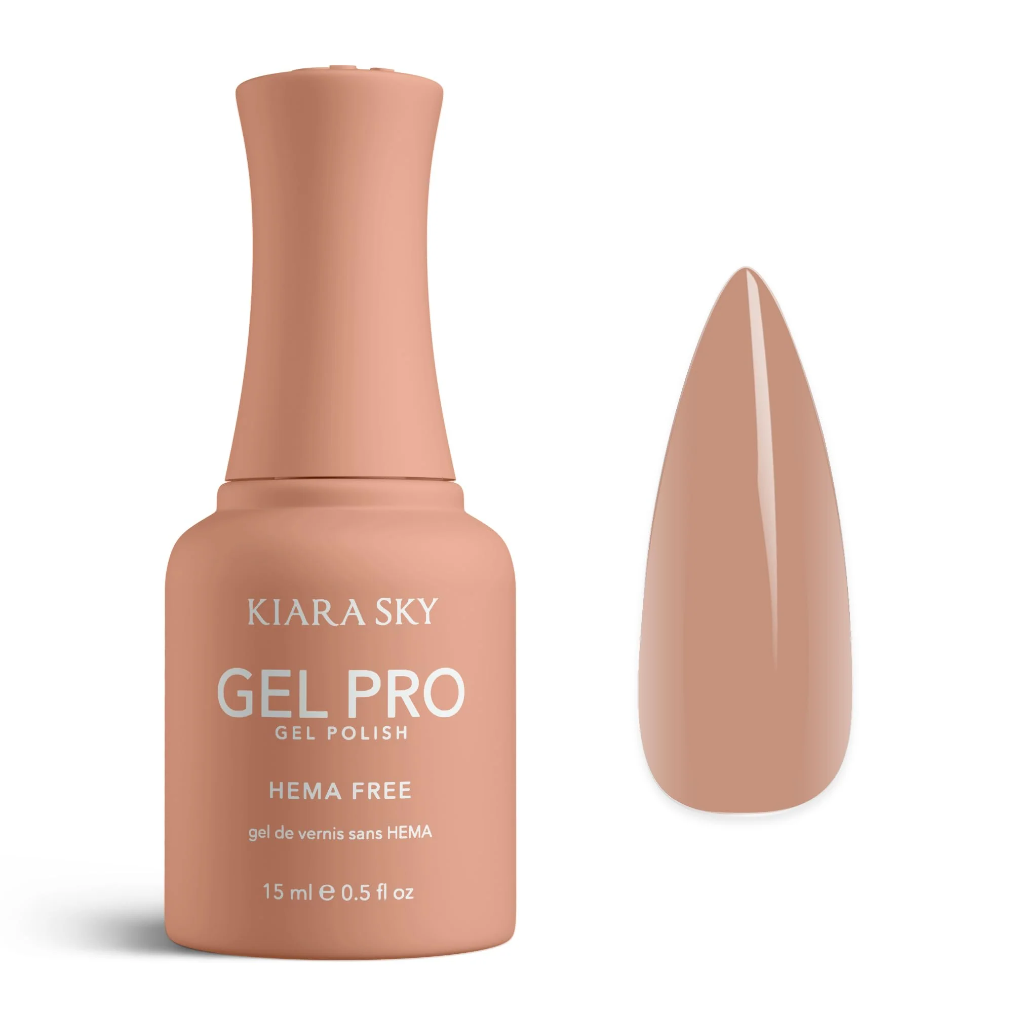 Smooth KIARA SKY Gel Pro HEMA- Sheer Gel Nail Polish Buildable Coverage 28 Day Wear Self-Leveling UV LED Soak-Off 0.5 fl oz Peek-A-Boo 011 Modern