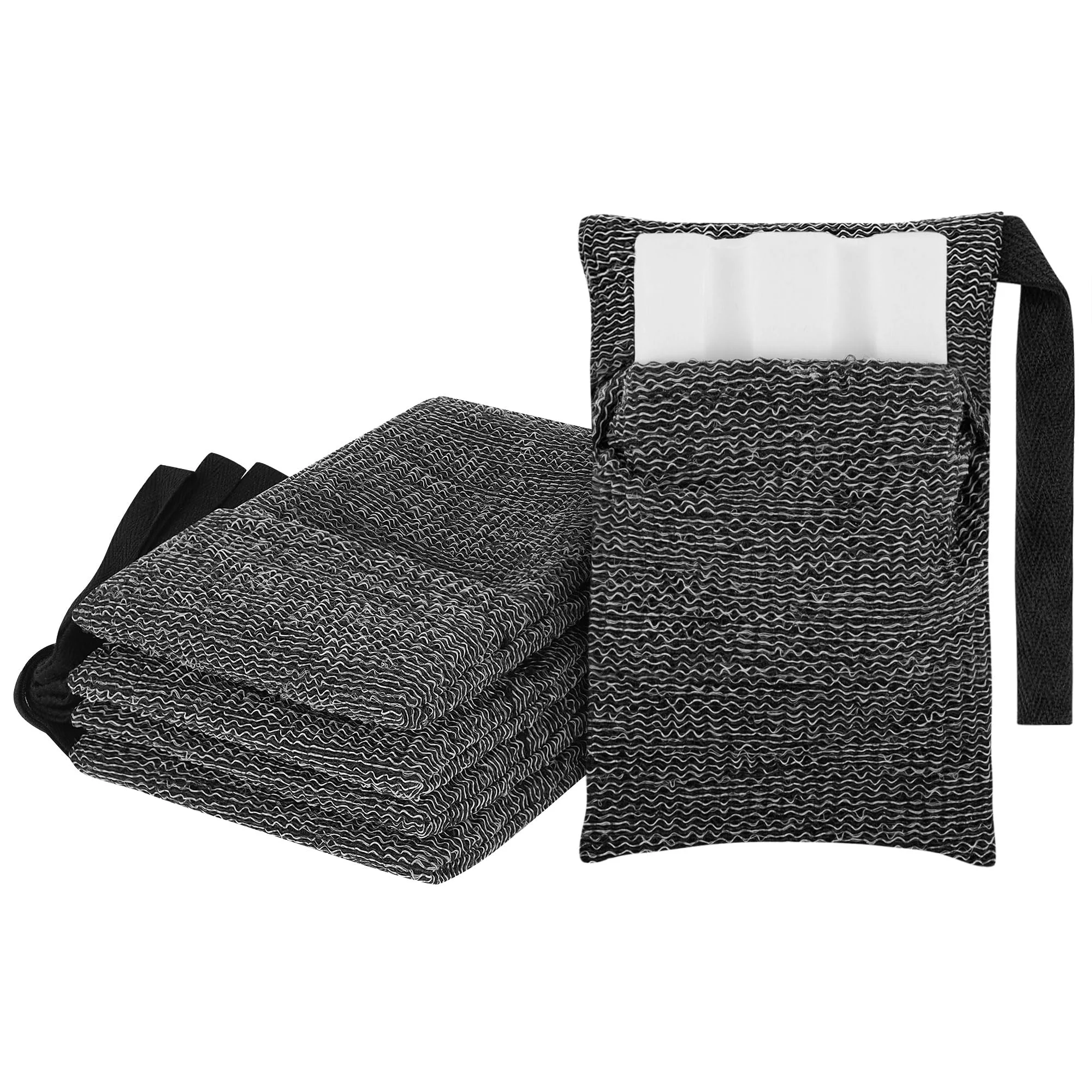 Natural Linkidea 5 Pack Soap Saver Pouch with Hand Loop Exfoliating Mesh Body Sponge Scrubber Soap Bar Foaming Lather Pocket for Shower Bath Unique