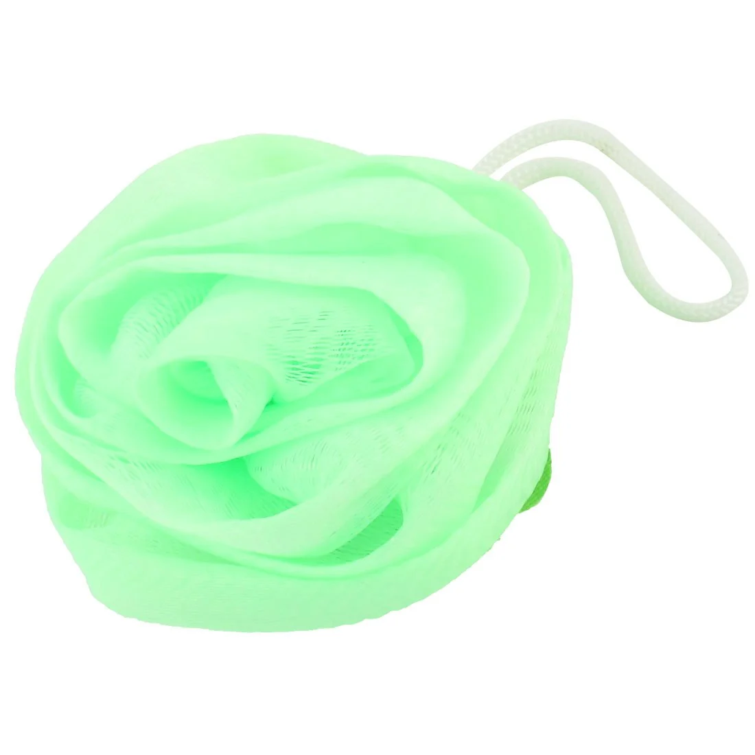 Verified Ruilogod Rose Shape Bathroom Bubbles Puff Bath Shower Pouf Body Scrubber Green id 2a0 305 2fa 451 78b Authentic