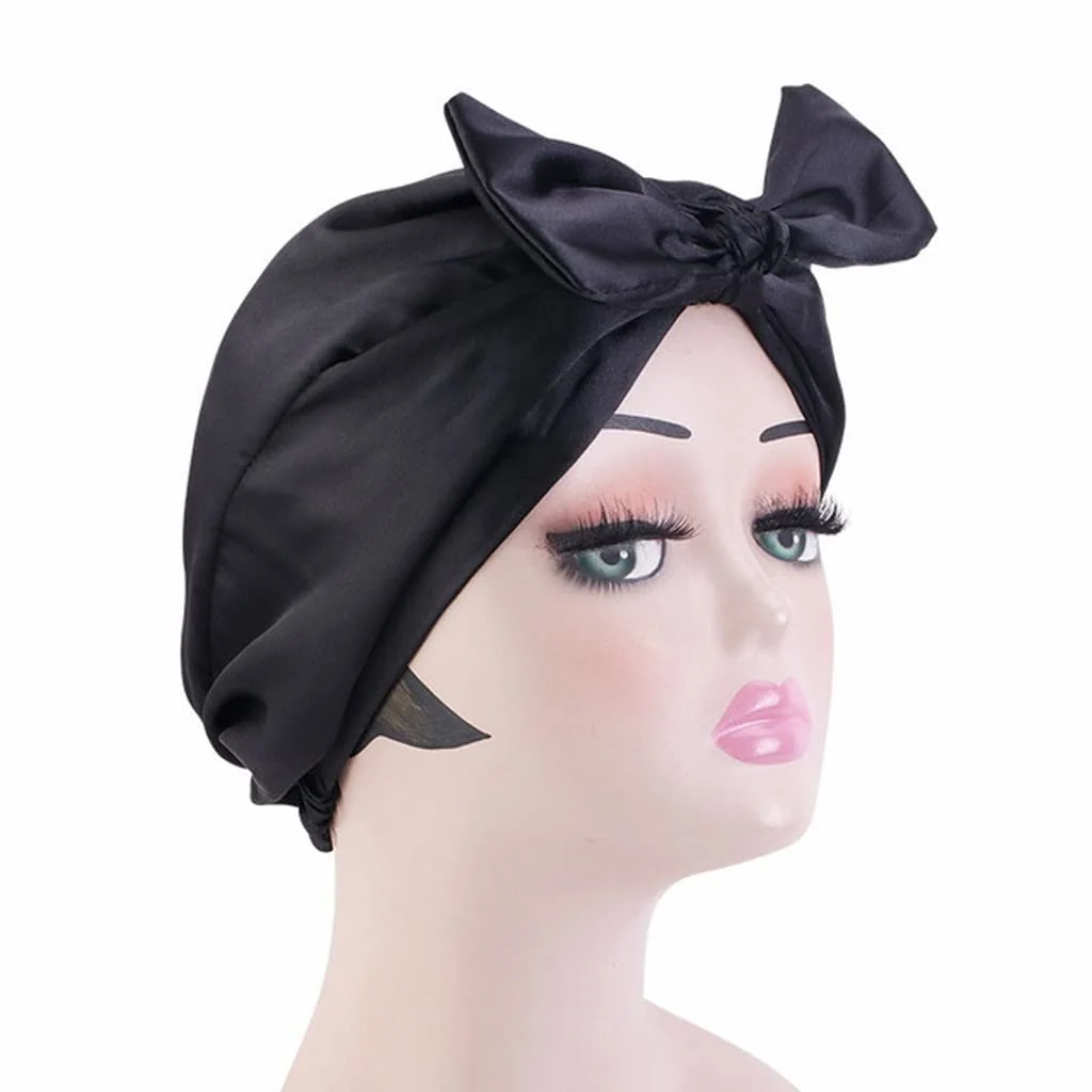 Crafted 3UOOWWFA Silk Satin Salon Bonnet for Women Sleep Shower Cap Bath Towel Hair Dry Quick Elastic Bonnet Head Wrap Hat F One Size B One Size Specialty